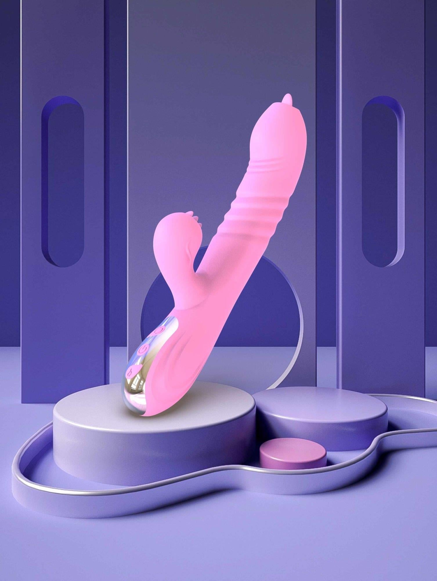 Vibromasseur-Fairy USB 3 fonctions de poussée / 20 vibrations
