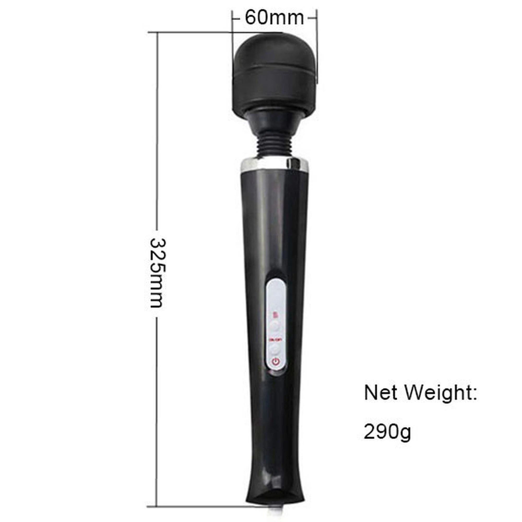 Stymulator-Magic Massager Baguette Câble 110-240V Noir 10 Fonctions