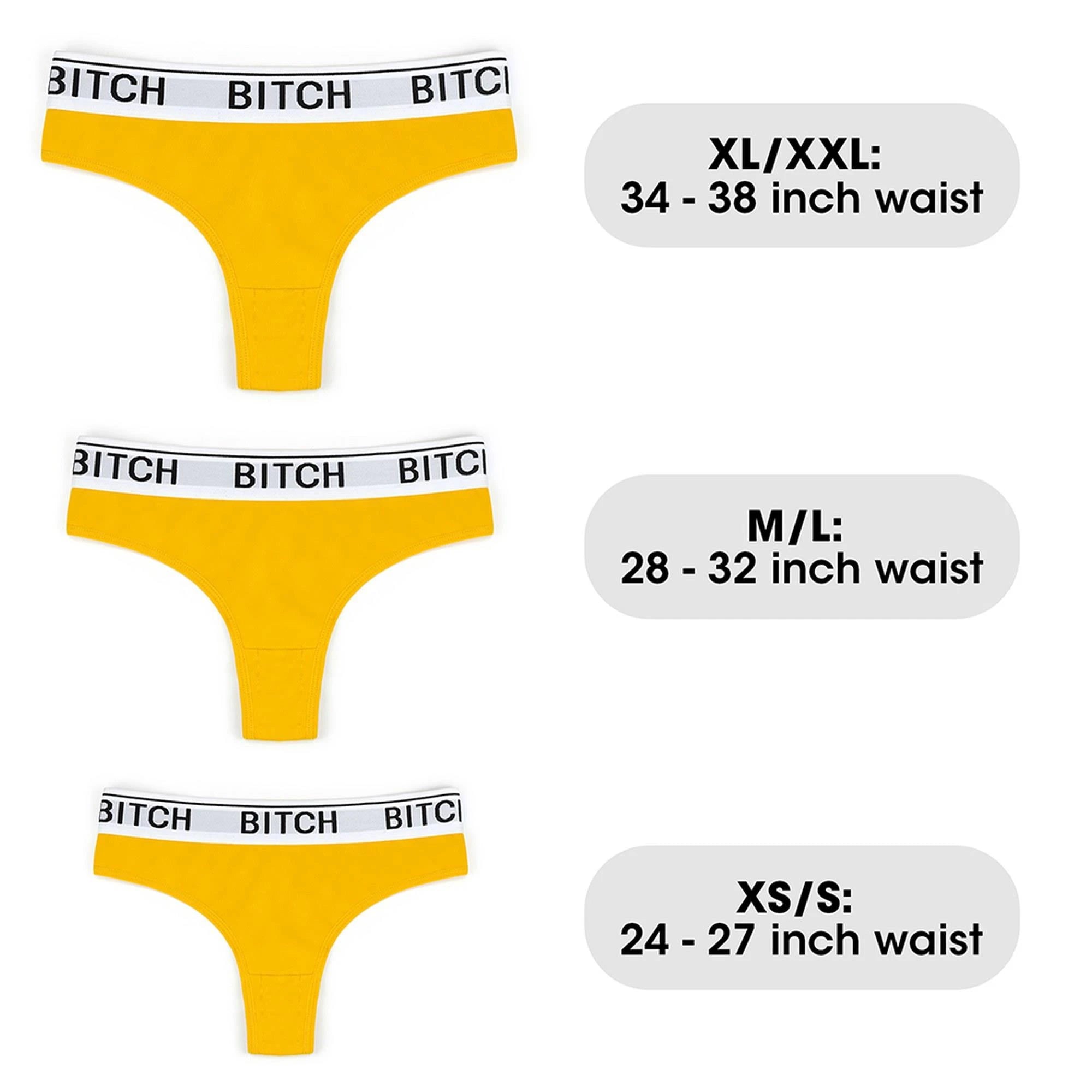 Bitch Vibrating Panties (34~38 inch waist)