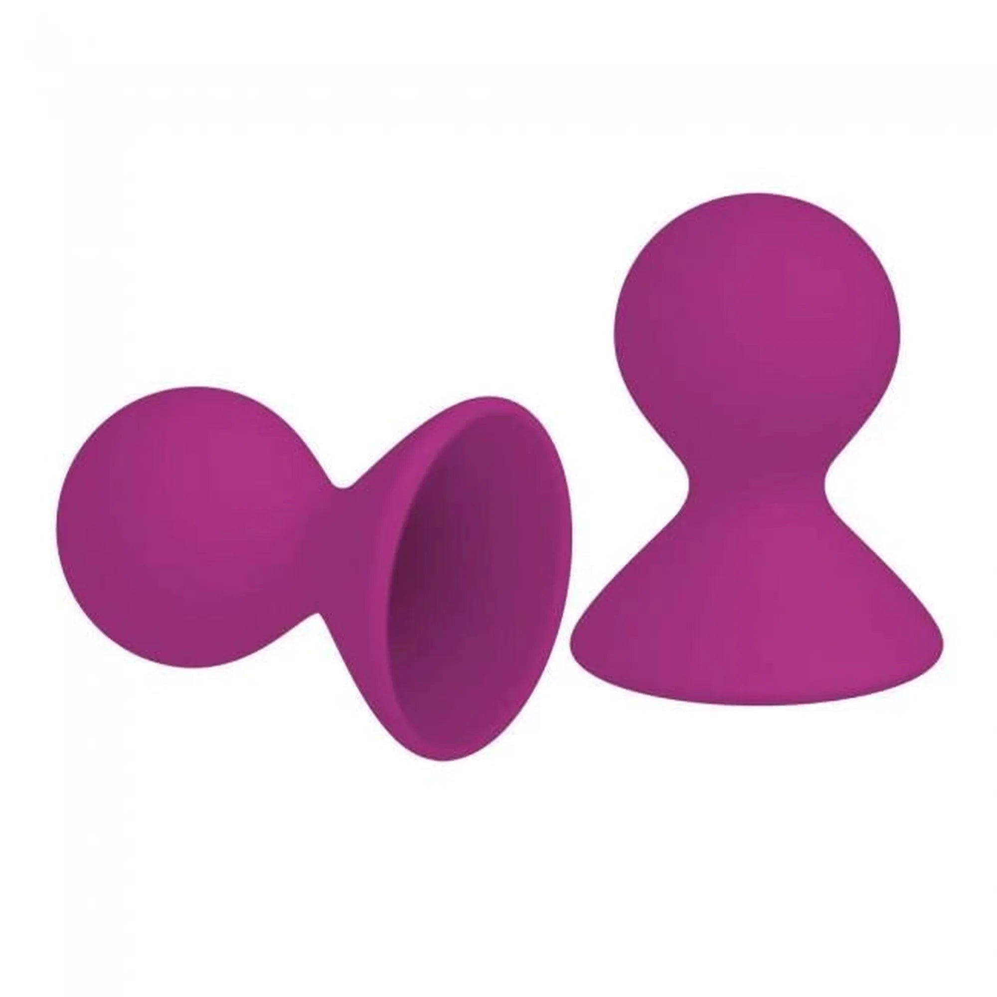 Pump- Me You Us Dual Masseuse Silicone Nipple Suckers 2 Pack Purple