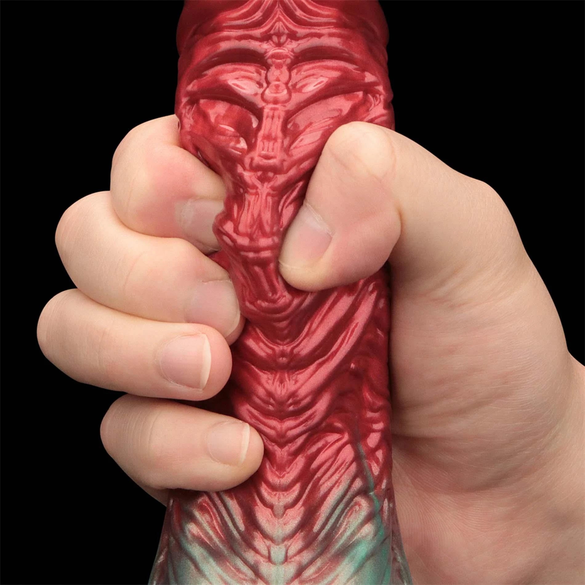8'' Dual Density Silicone Inflatable Dildo