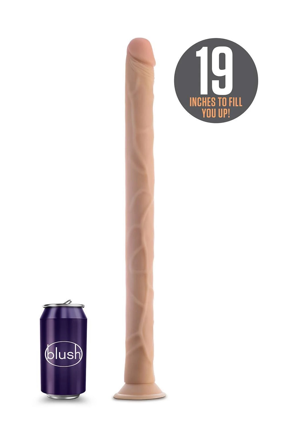 DR. SKIN 19 INCH DILDO BEIGE