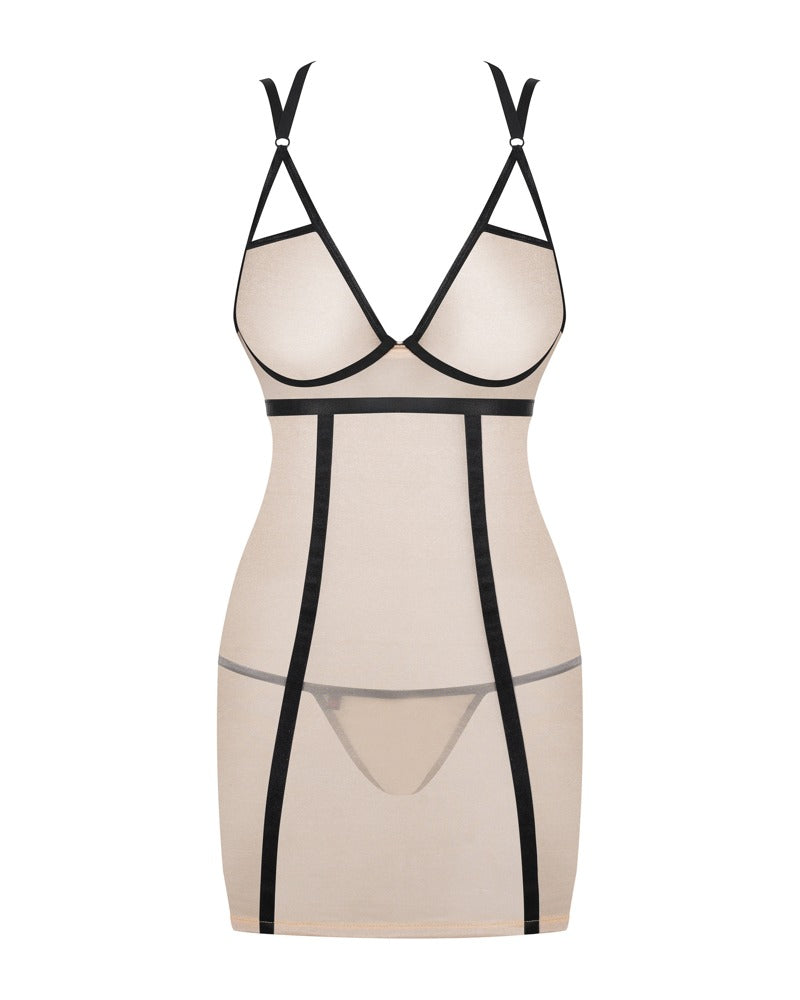 Nudelia chemise & thong
