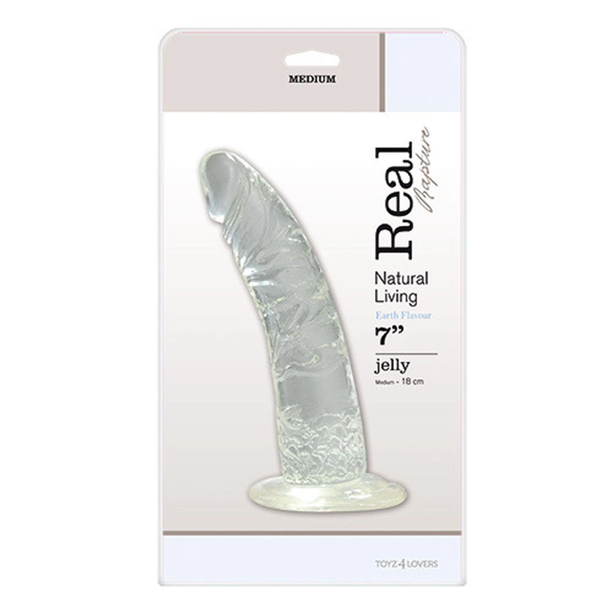 Dildo-FALLO JELLY REAL RAPTURE CLEAR 7"