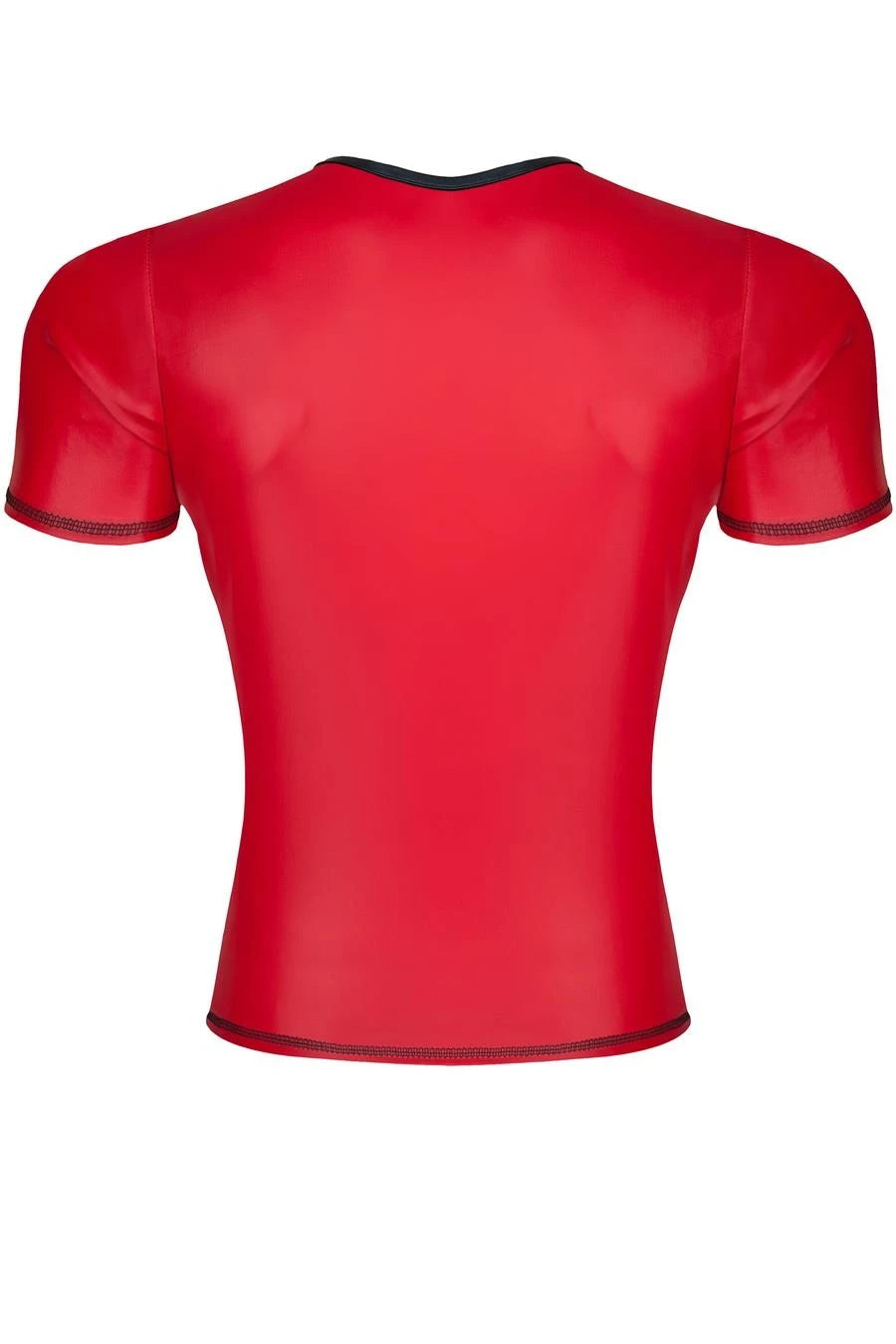 męski t-shirt z wetlooka w serek XXL