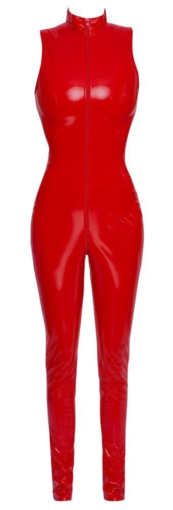 Combinaison en vinyle rouge XS