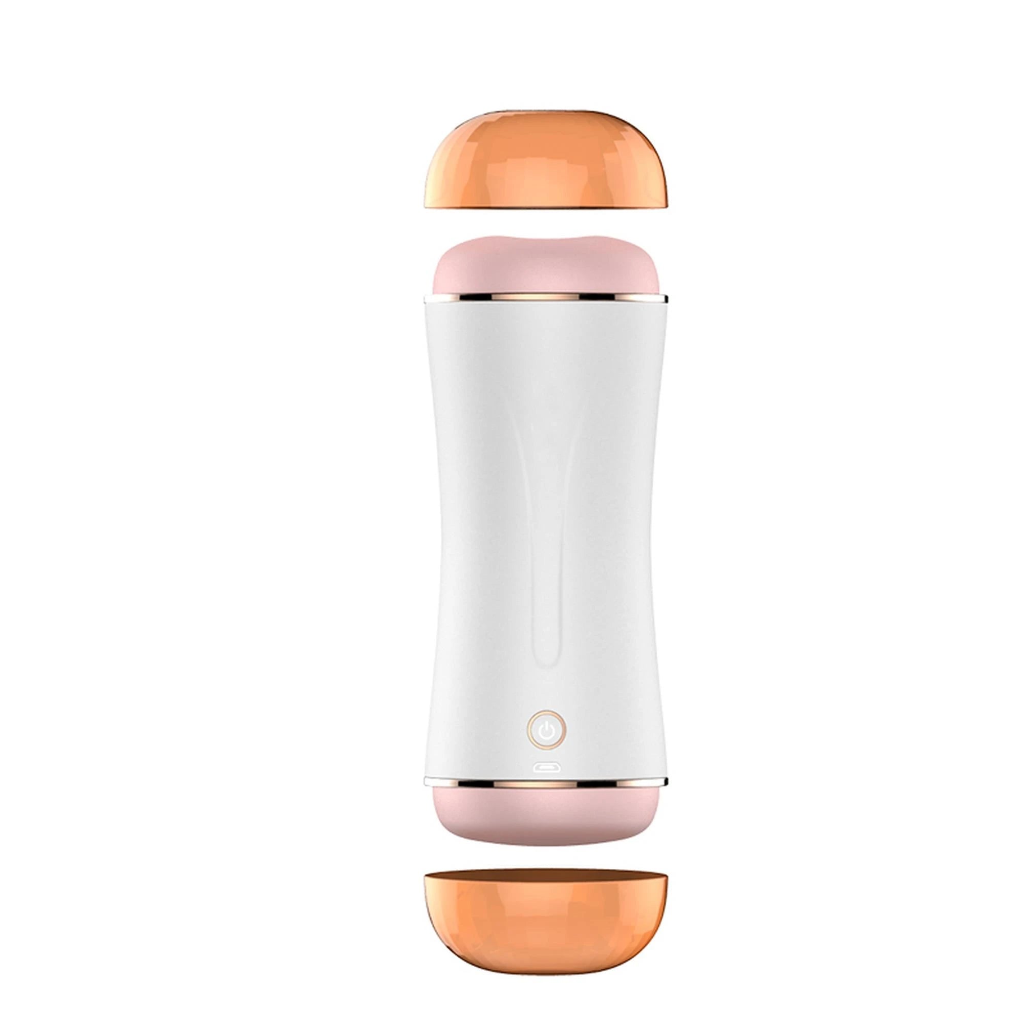 Masturbateur - Série B - Coupe de masturbation vibrante USB 10 fonctions + fonction interactive / Doubles embouts