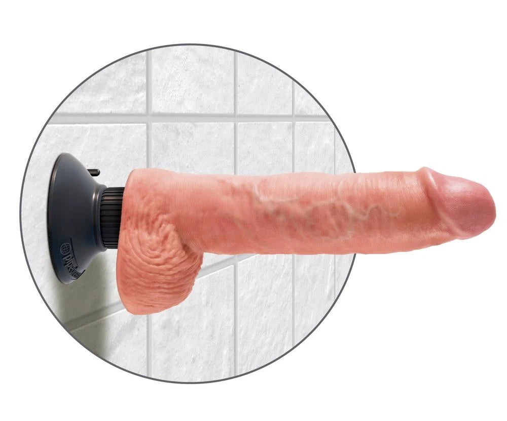 King Cock 10-inch Vibrator w/ Balls