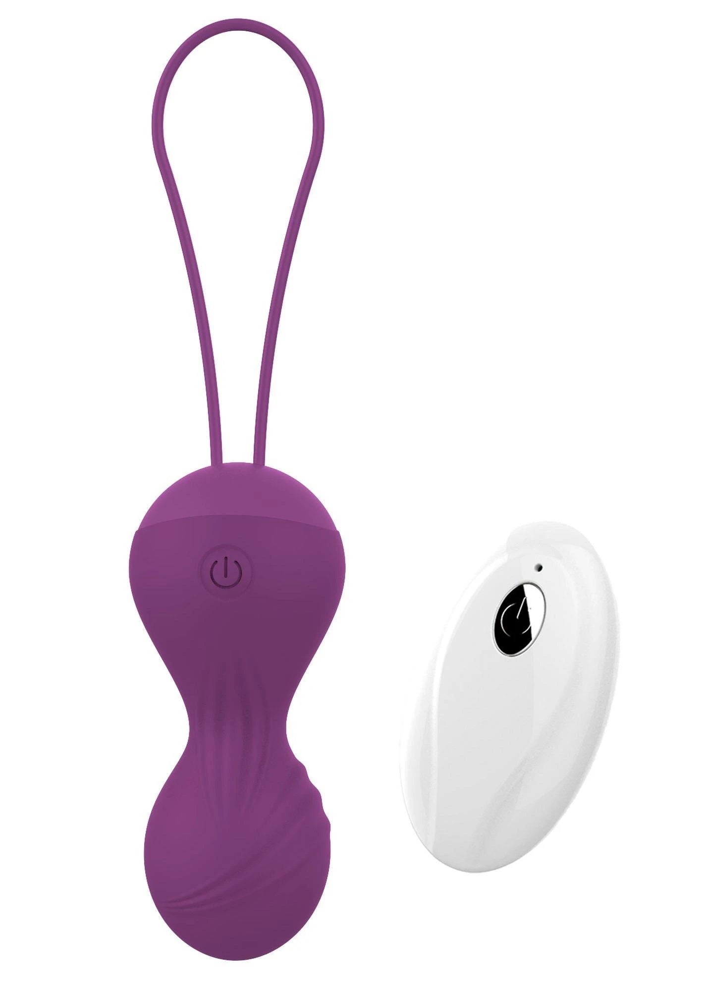 Vibrating Silicone Kegel Balls USB 10 Function / Remote control -Purple