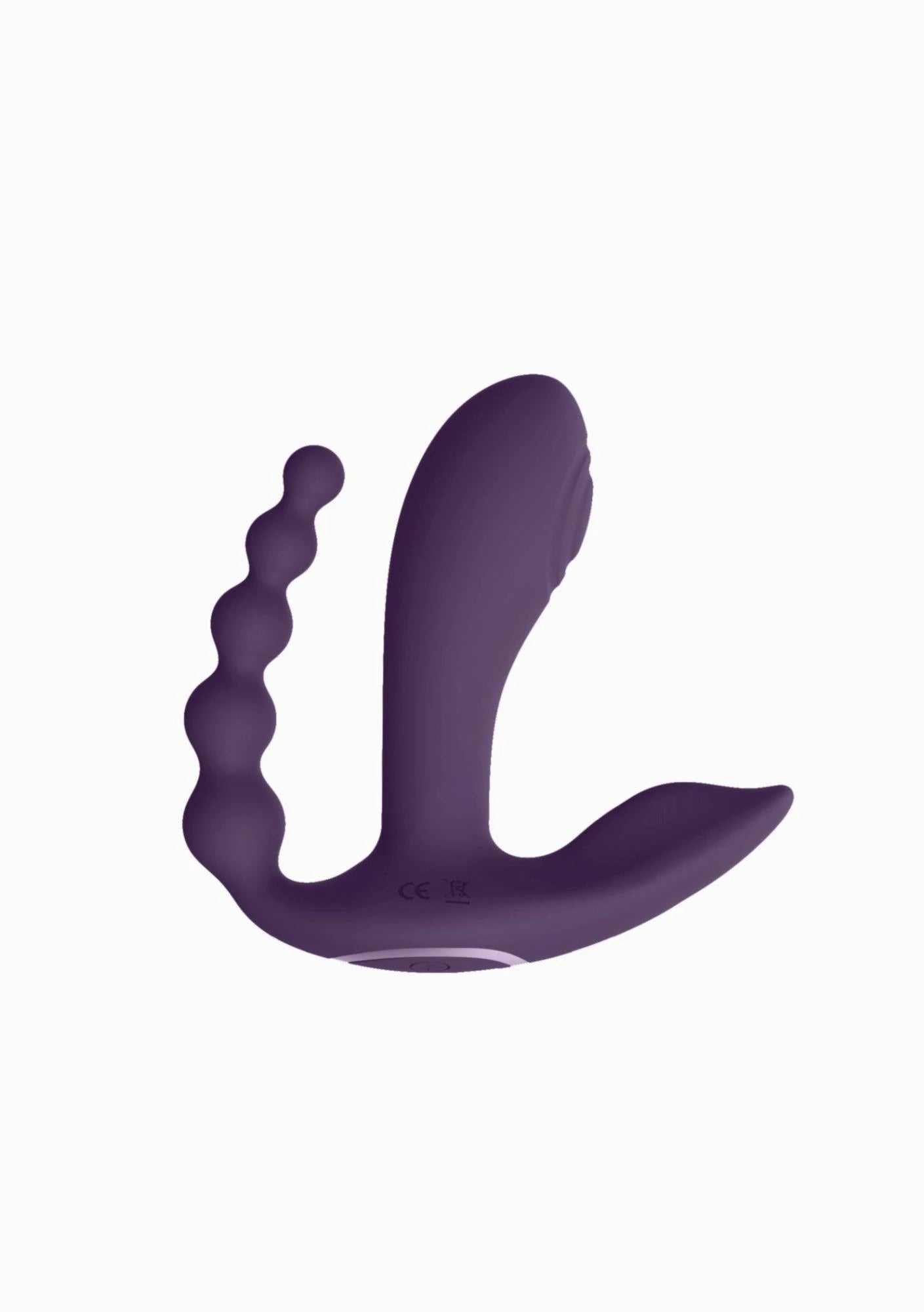 Kata - Pulse Wave  Vibrating Double Penetration Vibrator - Purple