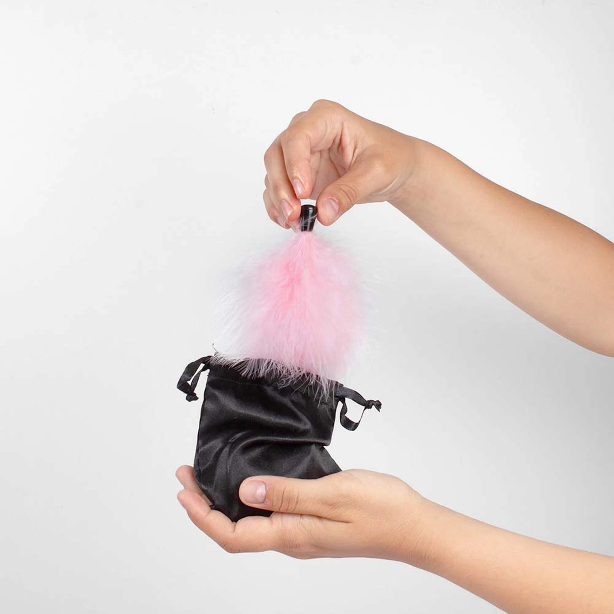 KIT POUDRE COMESTIBLE PÉTILLANTE FRAISE ET PLUMEAUX DE CARESSE Cod.