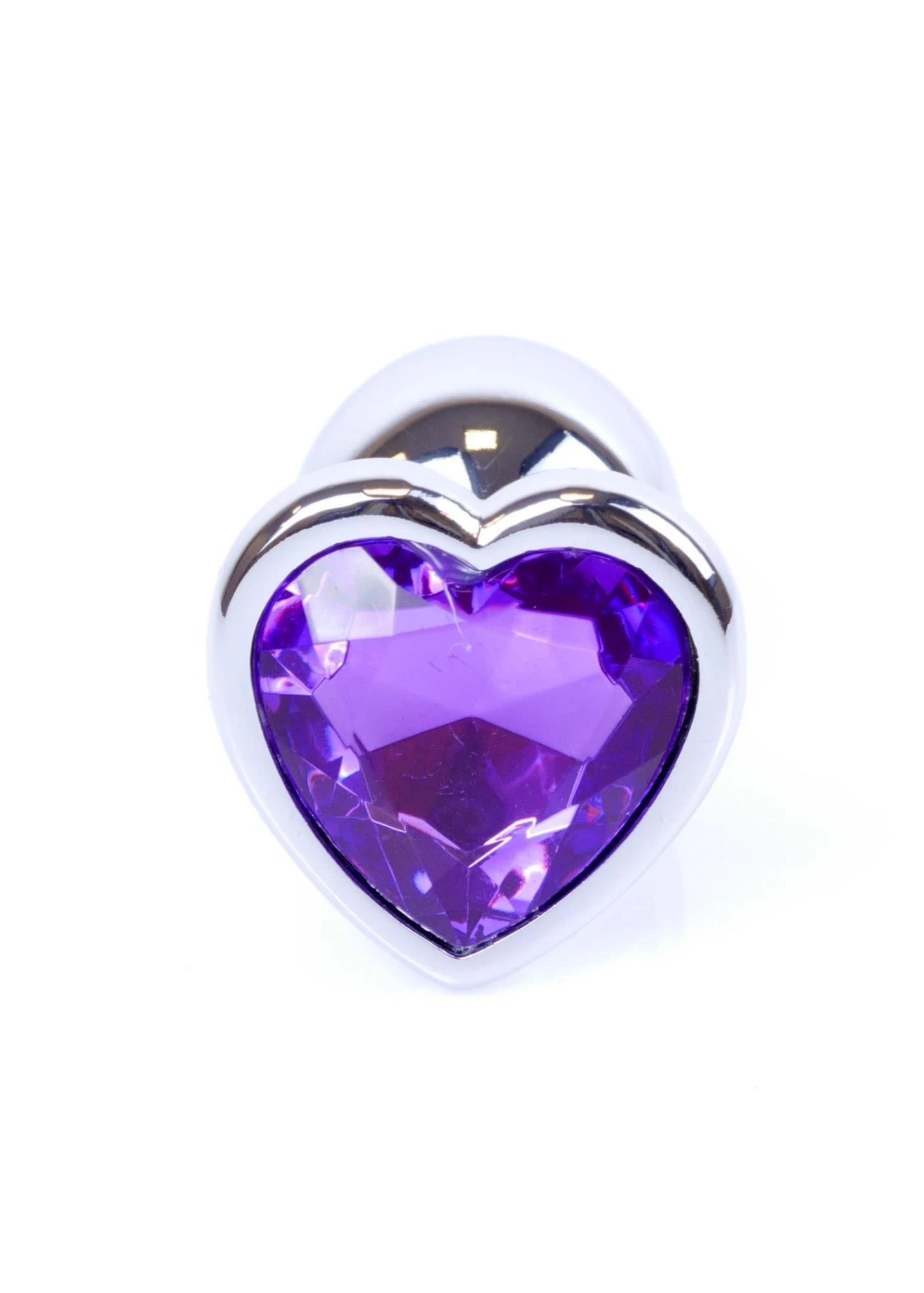 MyLove Toys - Jewellery Silver Heart PLUG - Purple