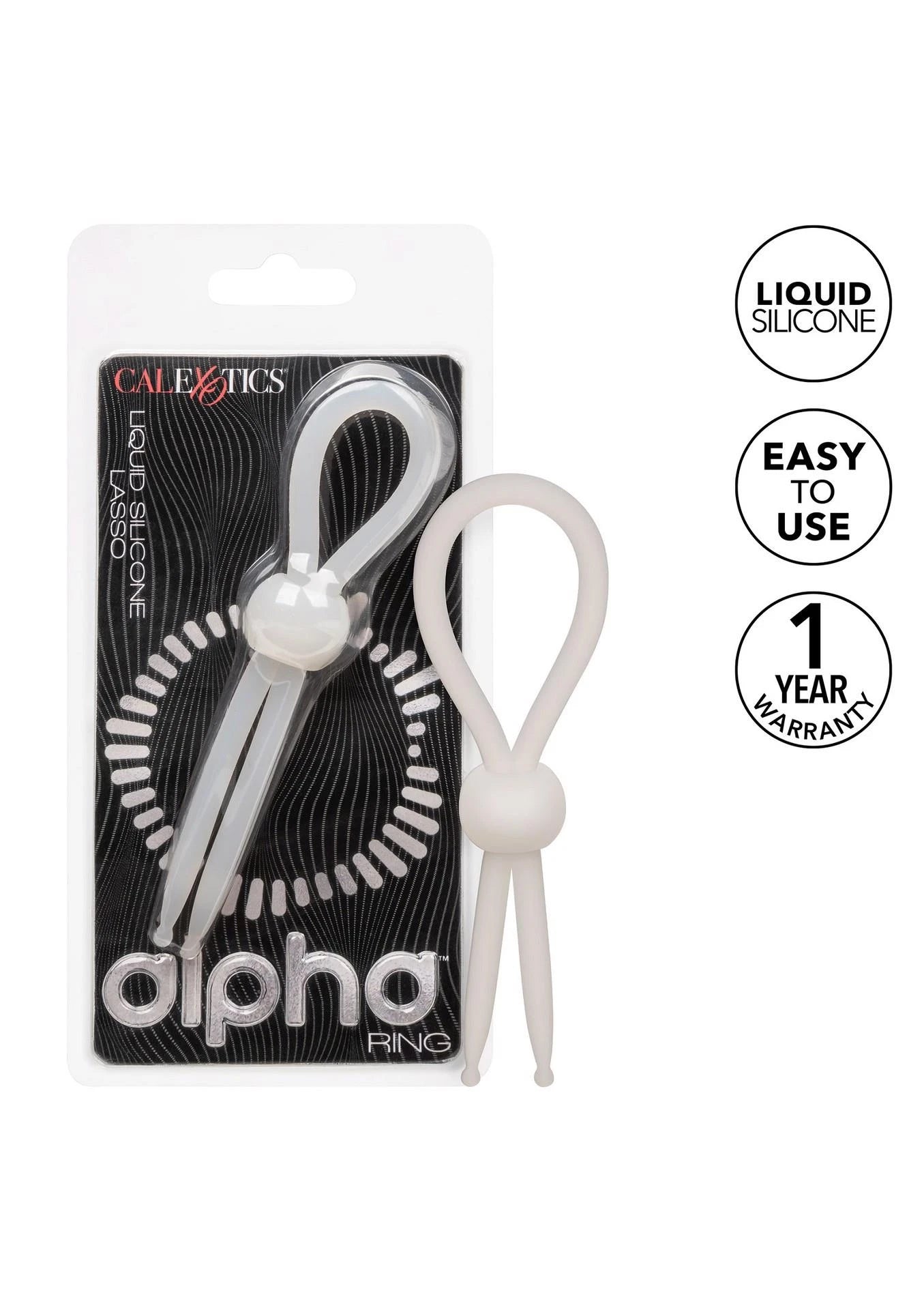 Lasso en silicone blanc