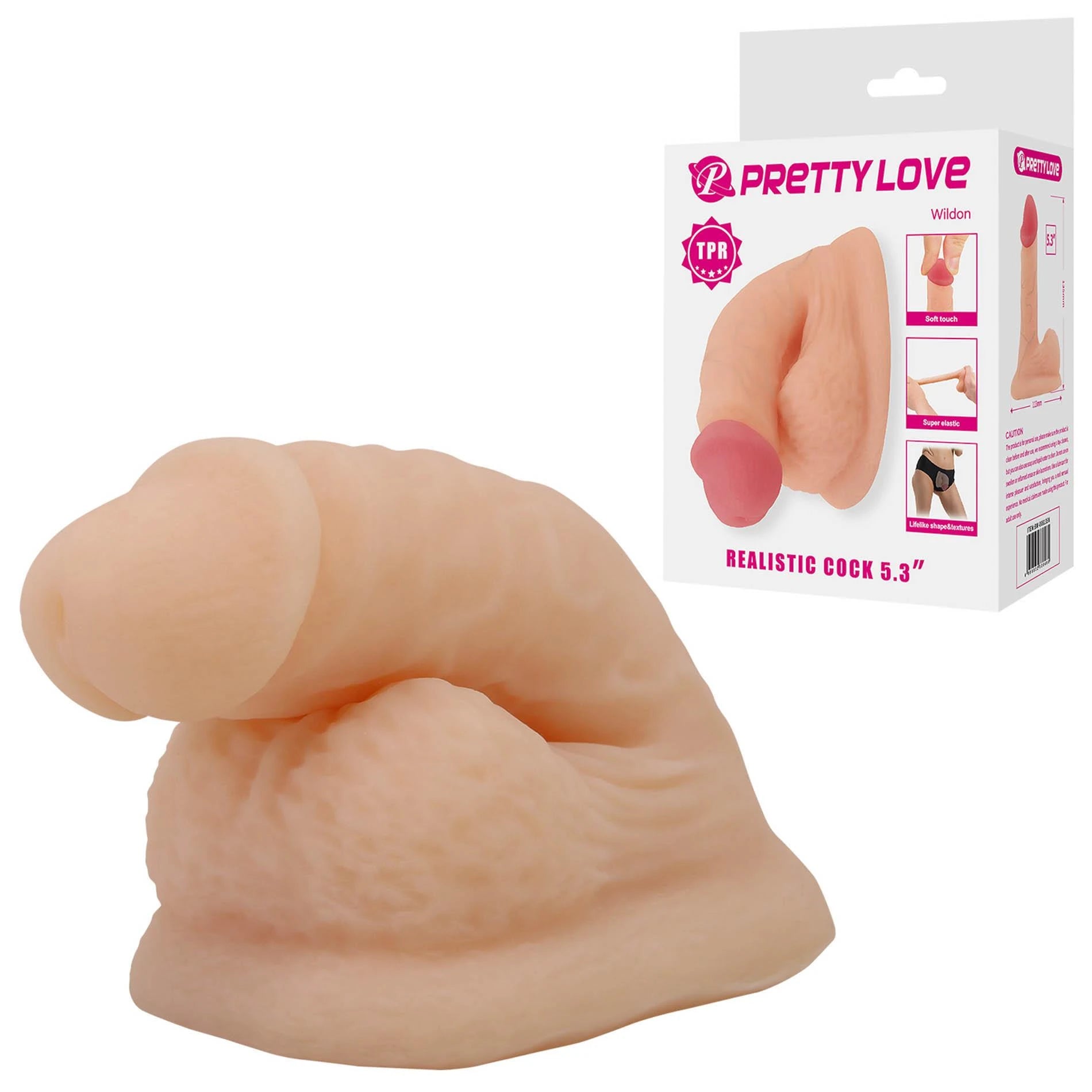 PRETTY LOVE - Realistic Cock 5.3"