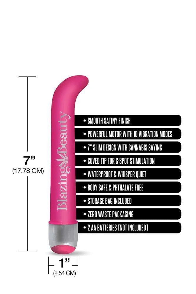 PRINTS CHARMING BUZZED VIBRO STIMULATEUR POINT G 7" BLAZING BEAUTY