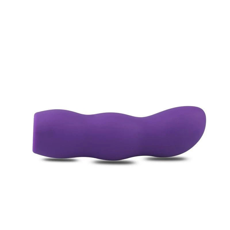 Adjustable purple strap-on harness