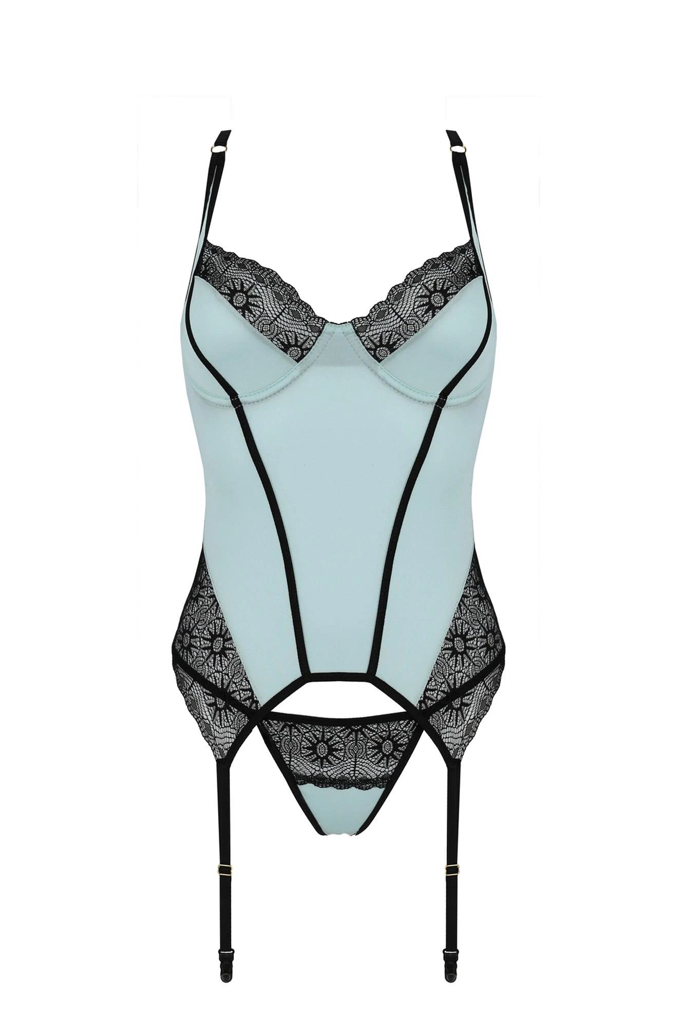 Bielizna-SIDRA CORSET minty L/XL