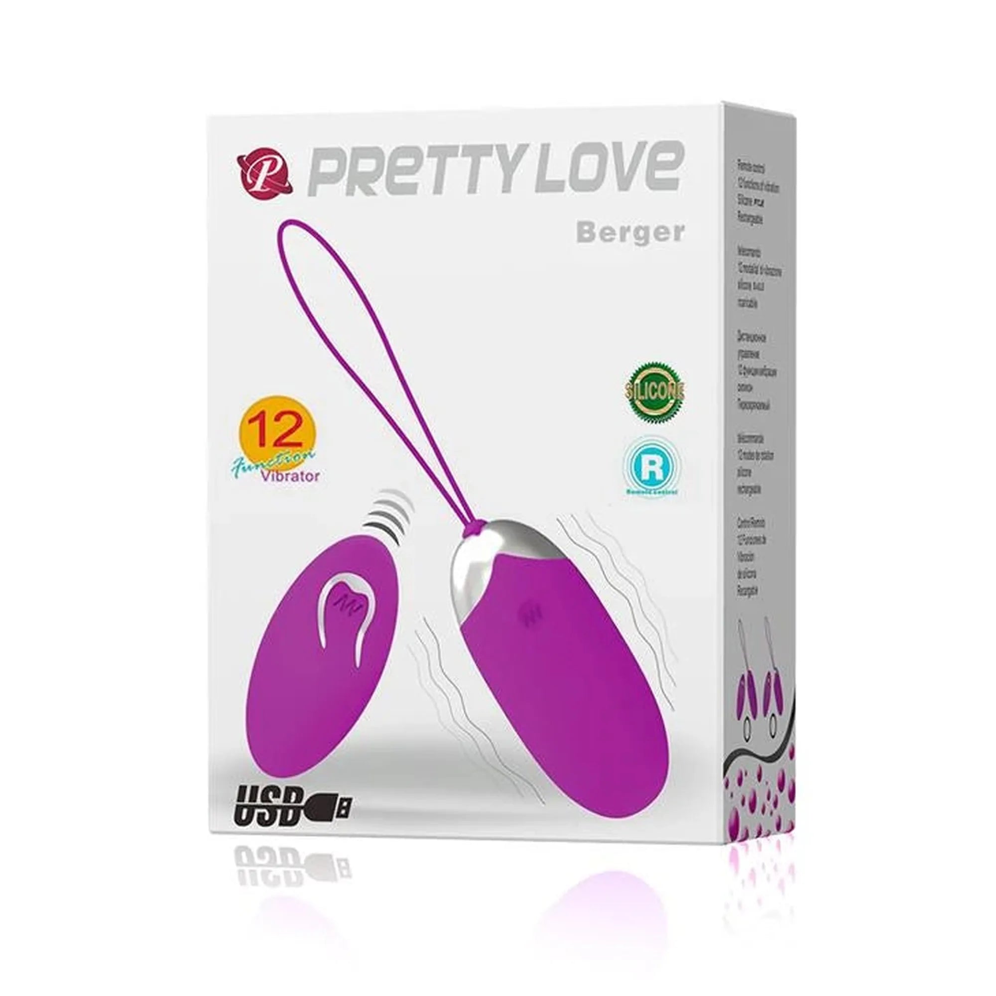 PRETTY LOVE - ŒUF DE BERGER Vibrations à 12 fonctions