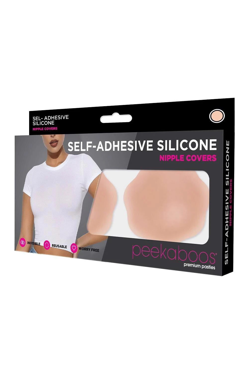 CACHE-TÉTONS AUTO-ADHÉSIFS EN SILICONE PEEKABOOS, CHAIR