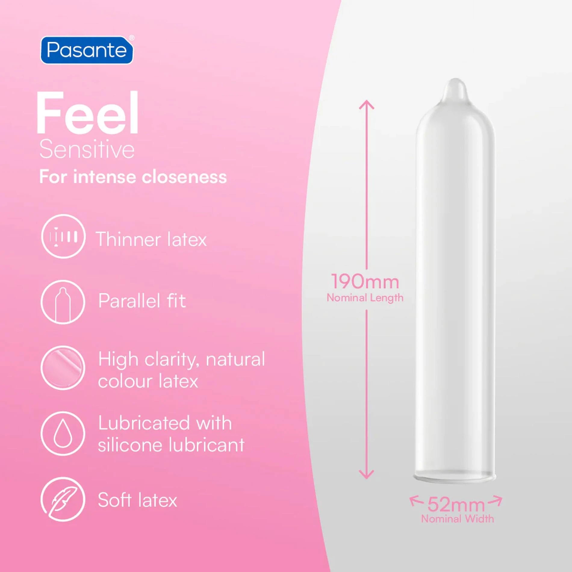 Préservatifs Pasante Sensitive/Feel 3 pièces