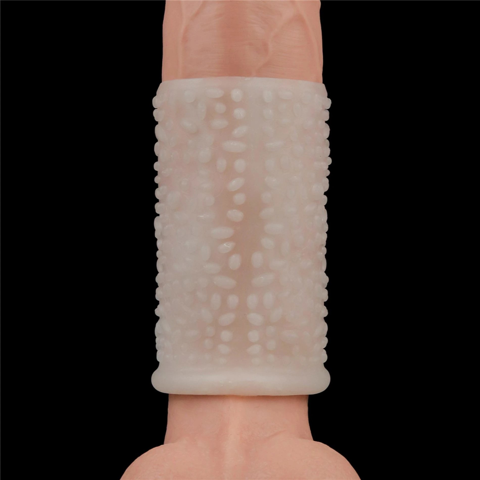 Vibrating Drip Knights Ring (White)