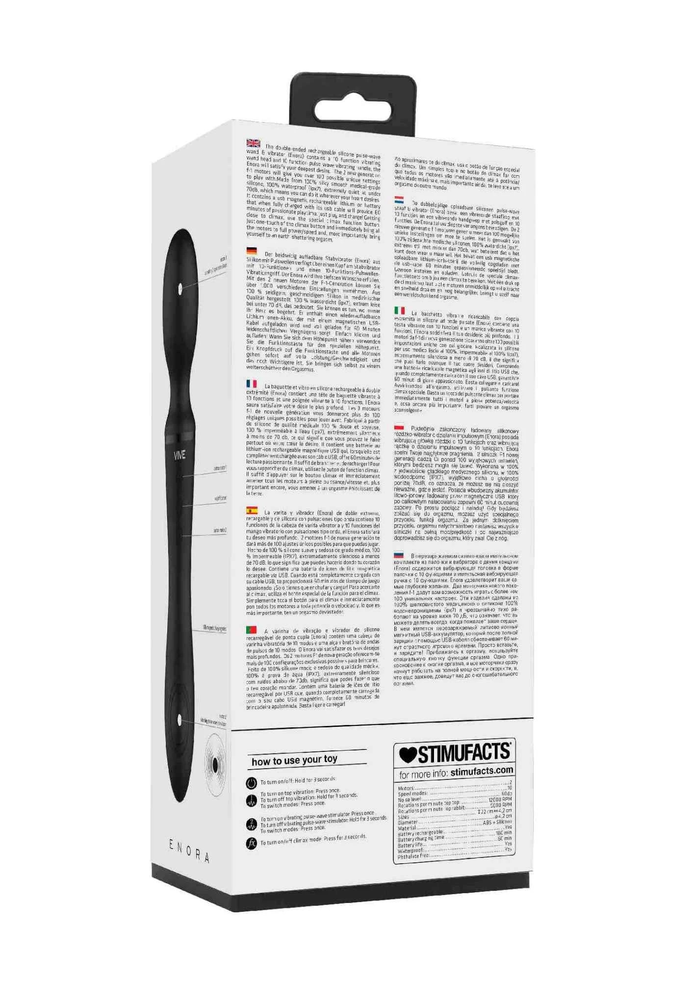 Enora - Wand  Vibrator - Black