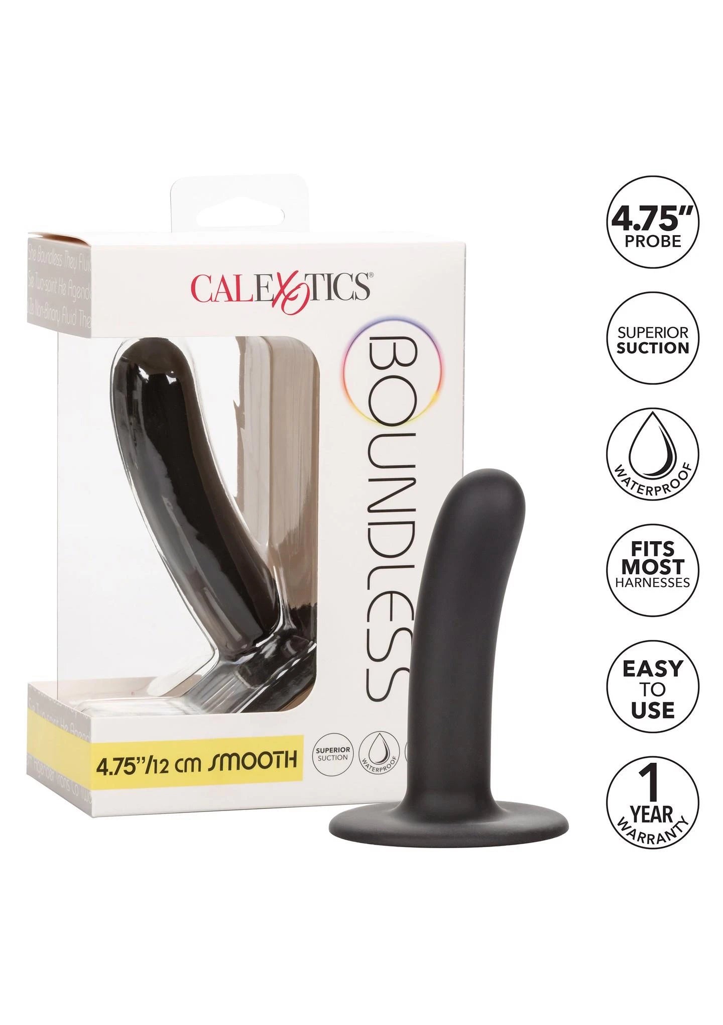 Boundless 4.75/12cm Noir lisse