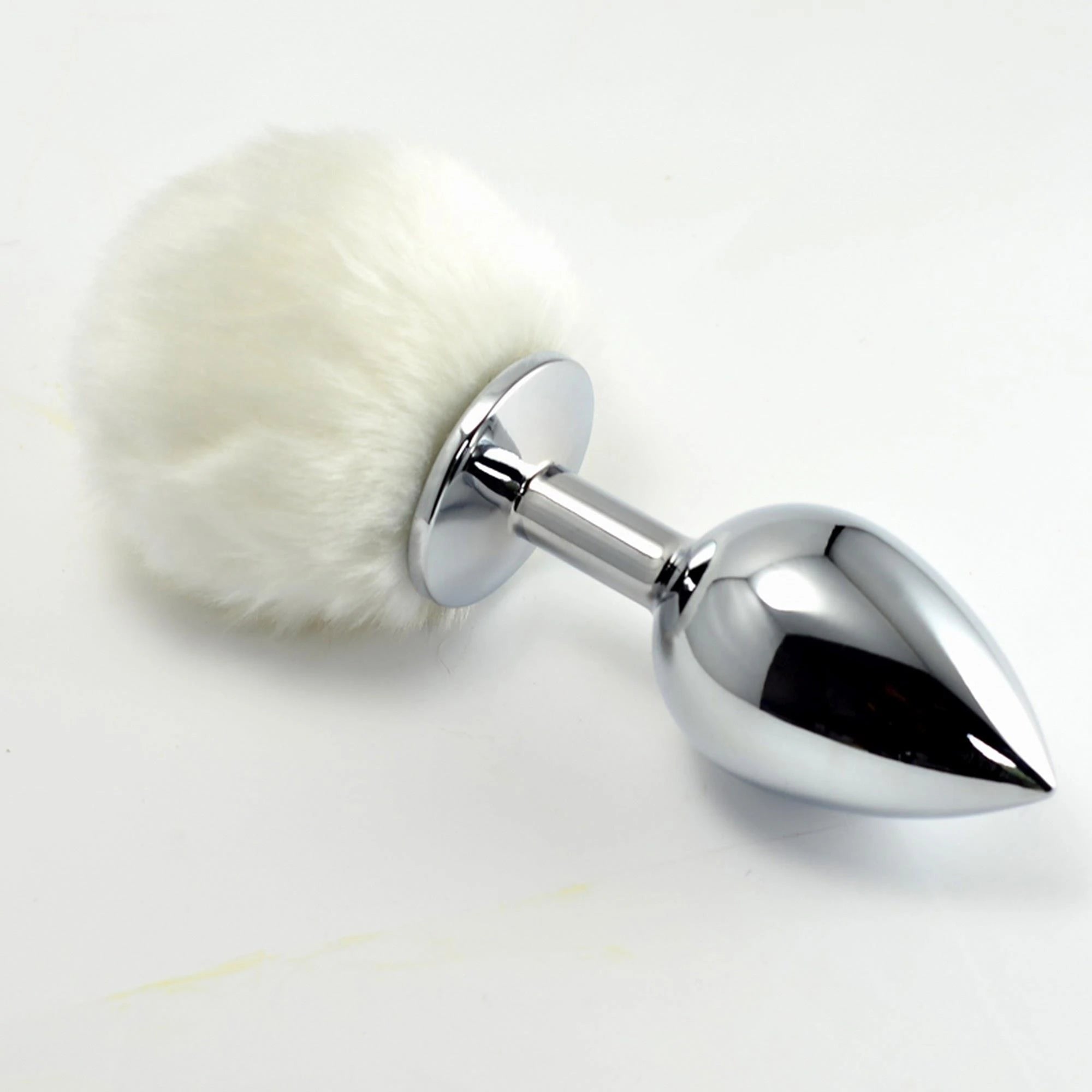 Pompon Metal Plug Petit Blanc