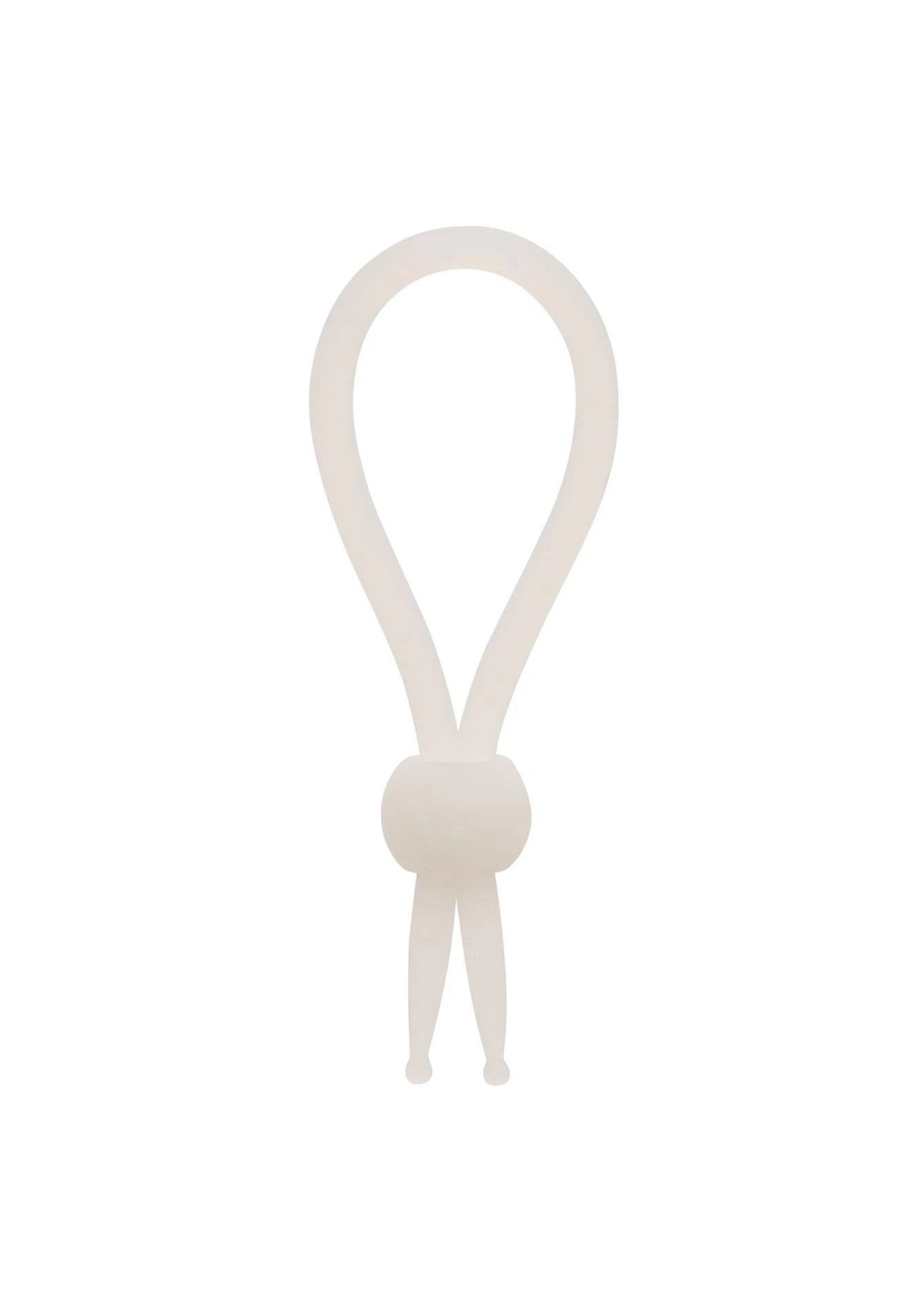 Lasso en silicone blanc