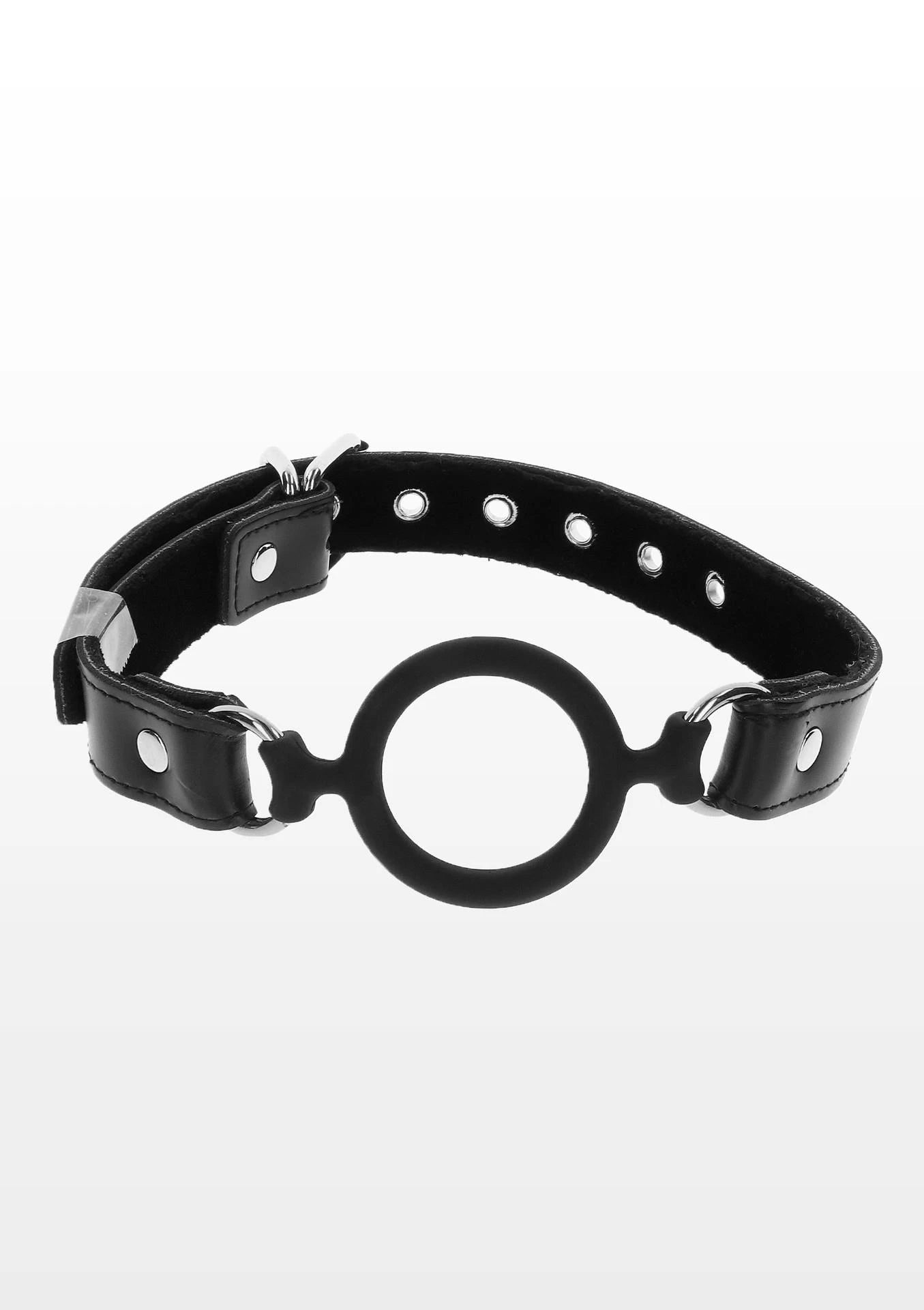 Bavaglio ad anello aperto nero