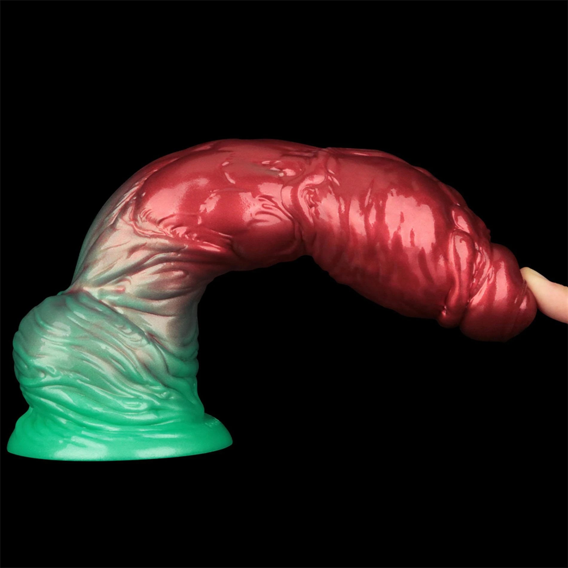 10'' Dual Density Silicone Inflatable Dildo