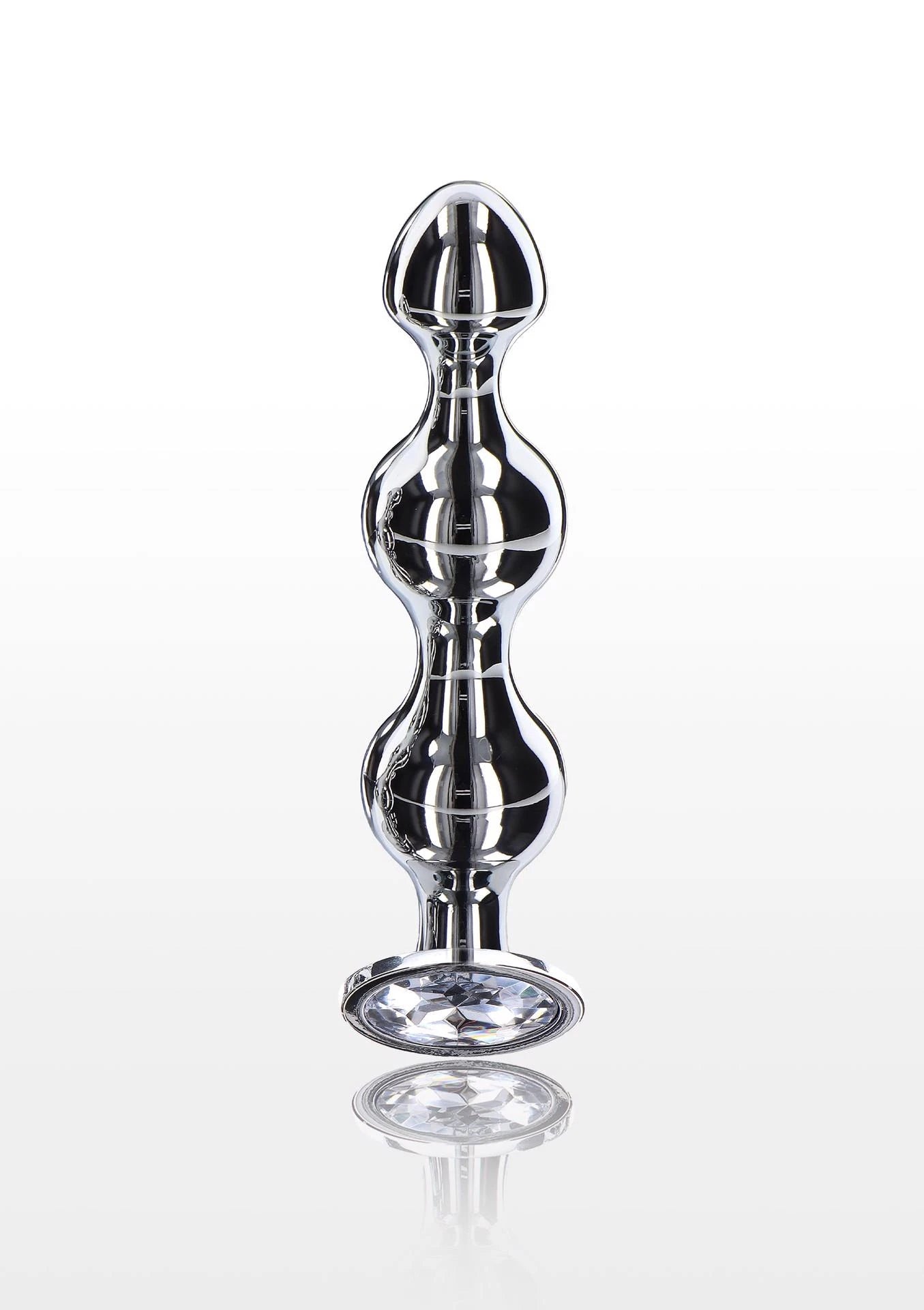 Diamond Star Beads Large Silver