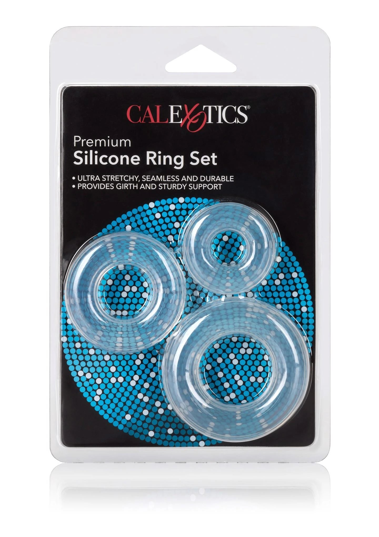Lot de bagues en silicone transparent de qualité supérieure