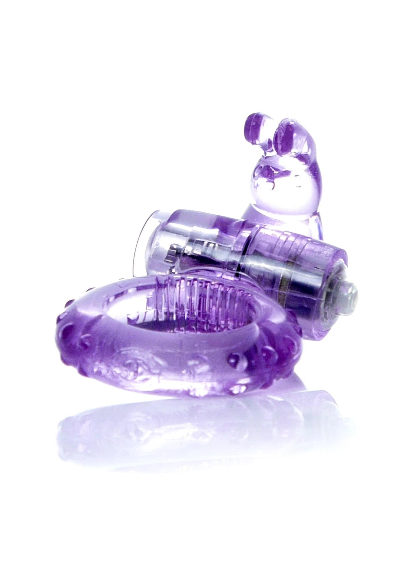 Anneau vibrant lapin Cockring violet