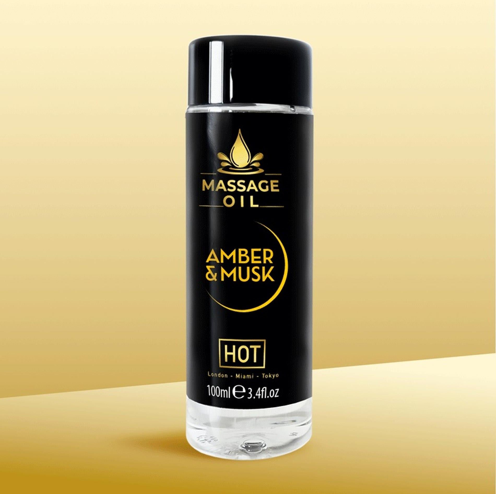 HOT Huile de massage ambre & musc 100 ml
