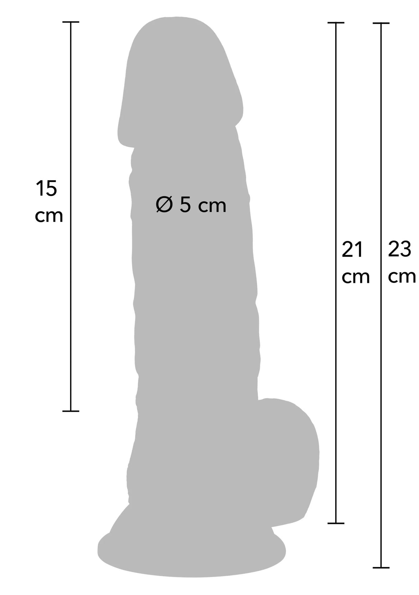Realistic Dildo PVC 21 cm