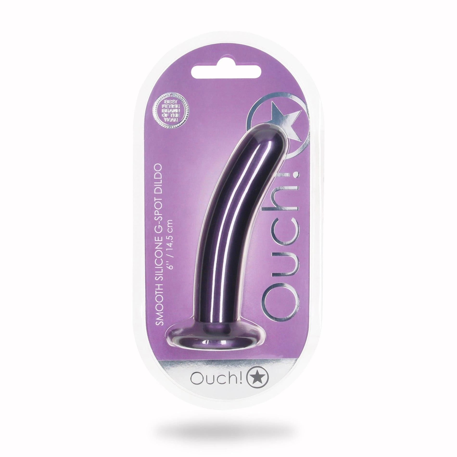 Gode ceinture en silicone lisse point G - 6'' / 14,5 cm