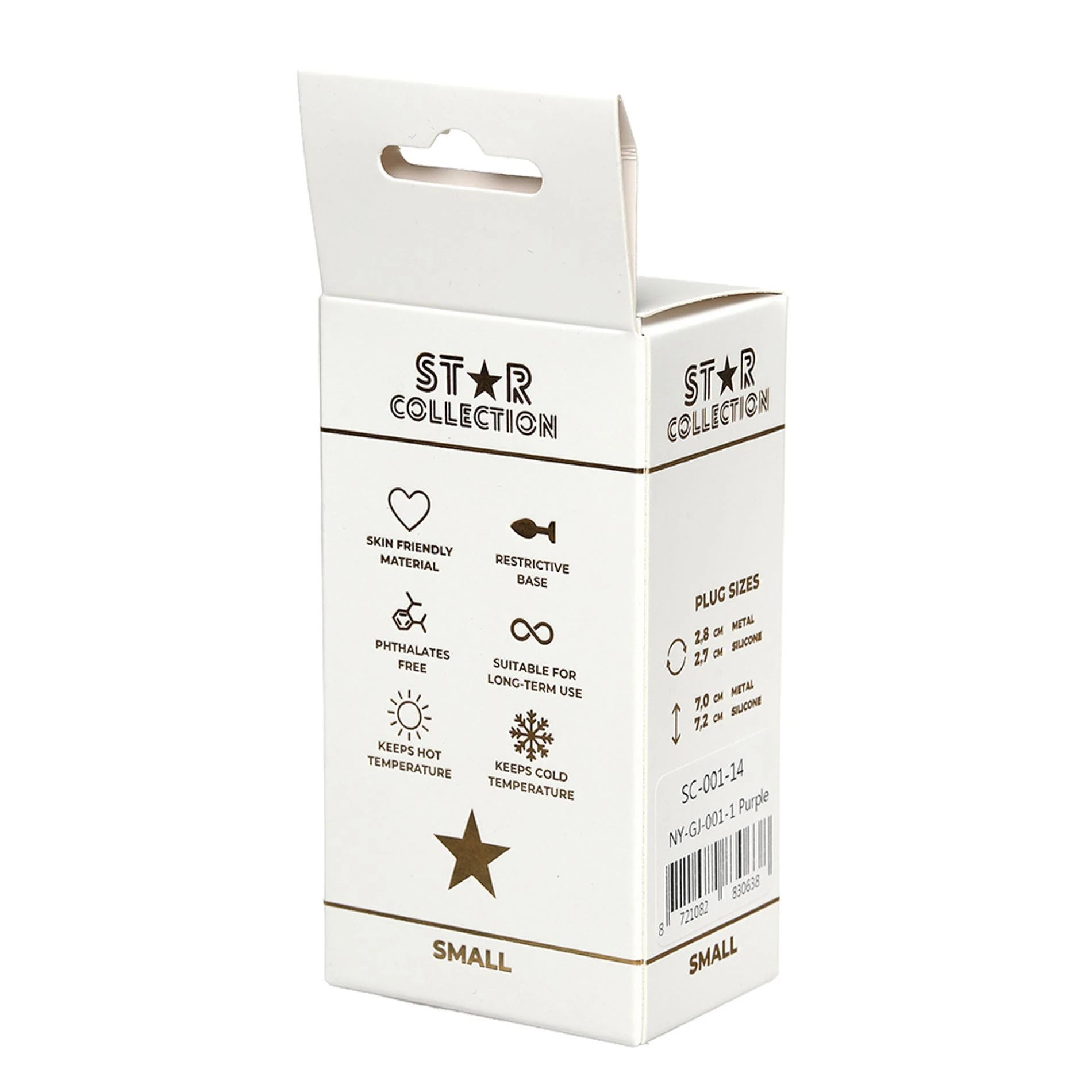 Star Collection - Plug Anal en Silicone Violet S - Pierre Violette