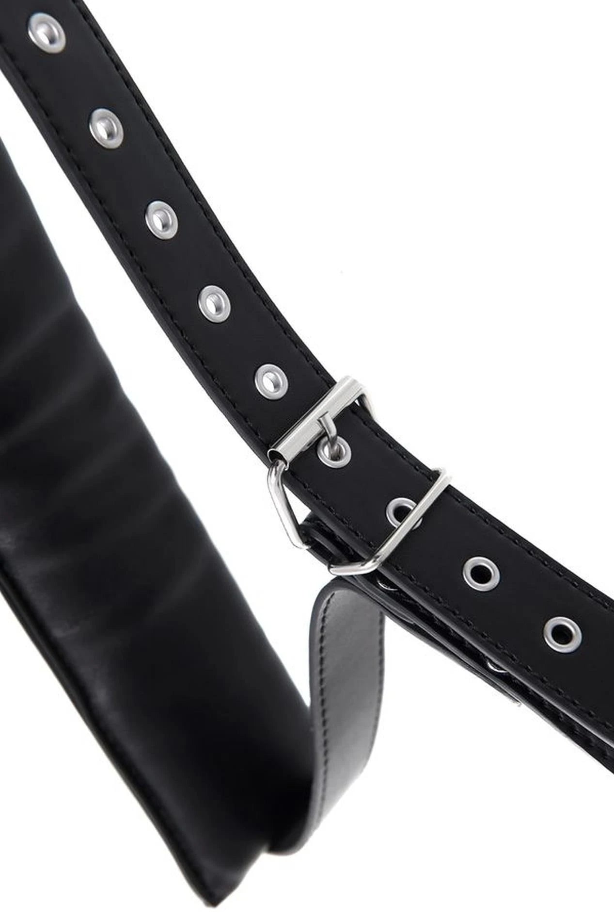 Anonymous fixing sling, PU leather, black, 145 cm