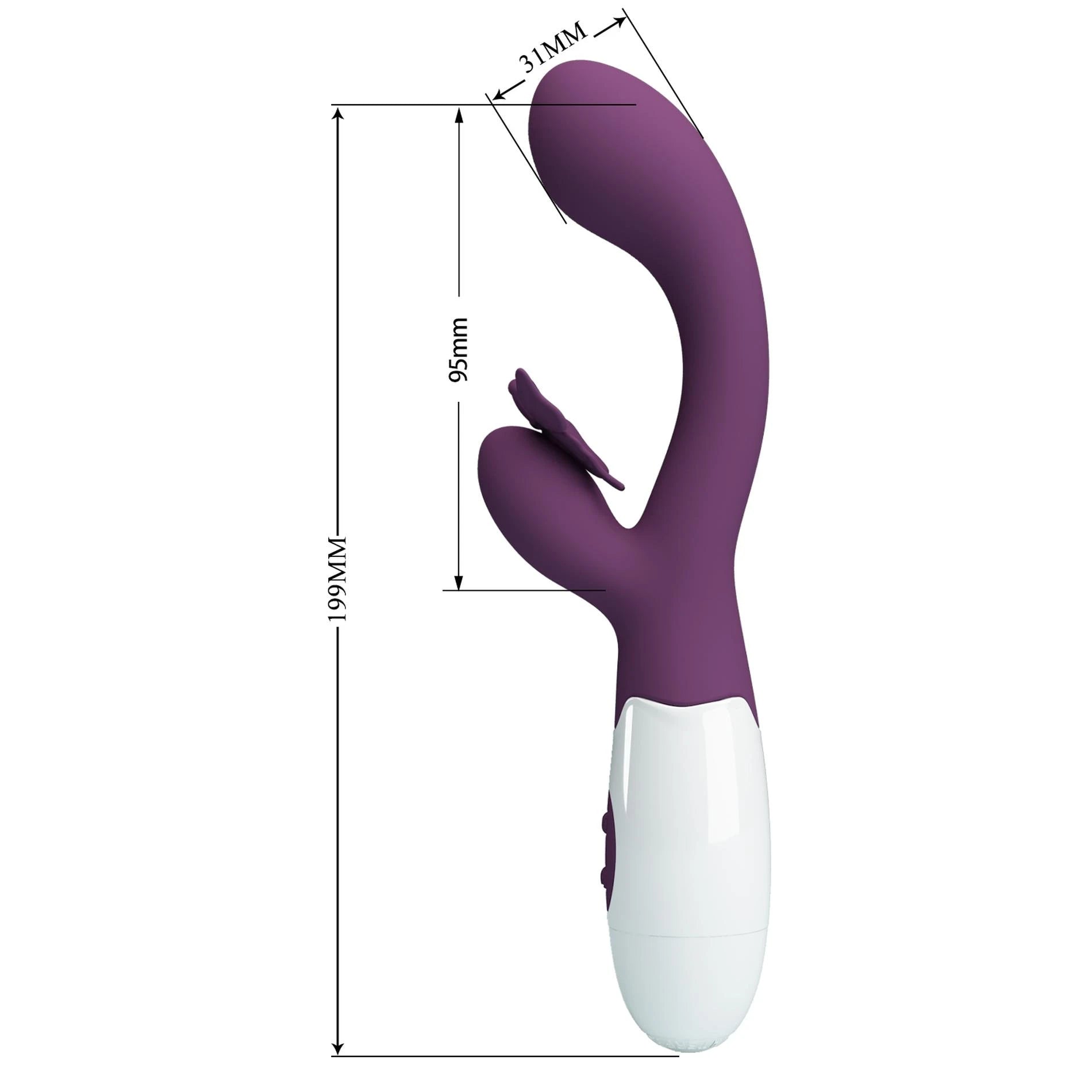PRETTY LOVE - Butterfly Kiss violet, 30 fonctions de vibration