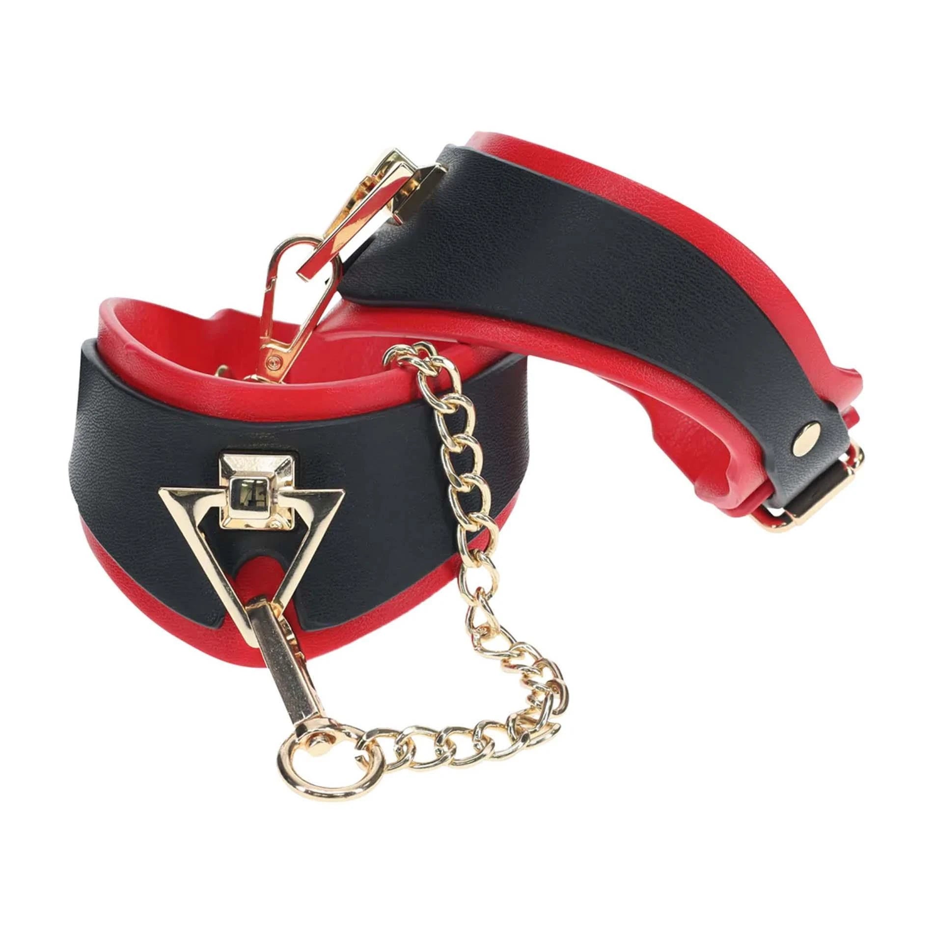 Collection Milan - Menottes pour les jambes - Noir/Rouge