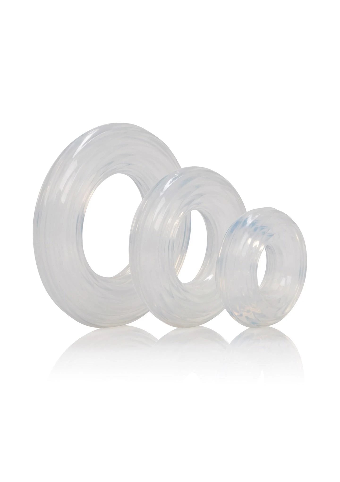 Lot de bagues en silicone transparent de qualité supérieure