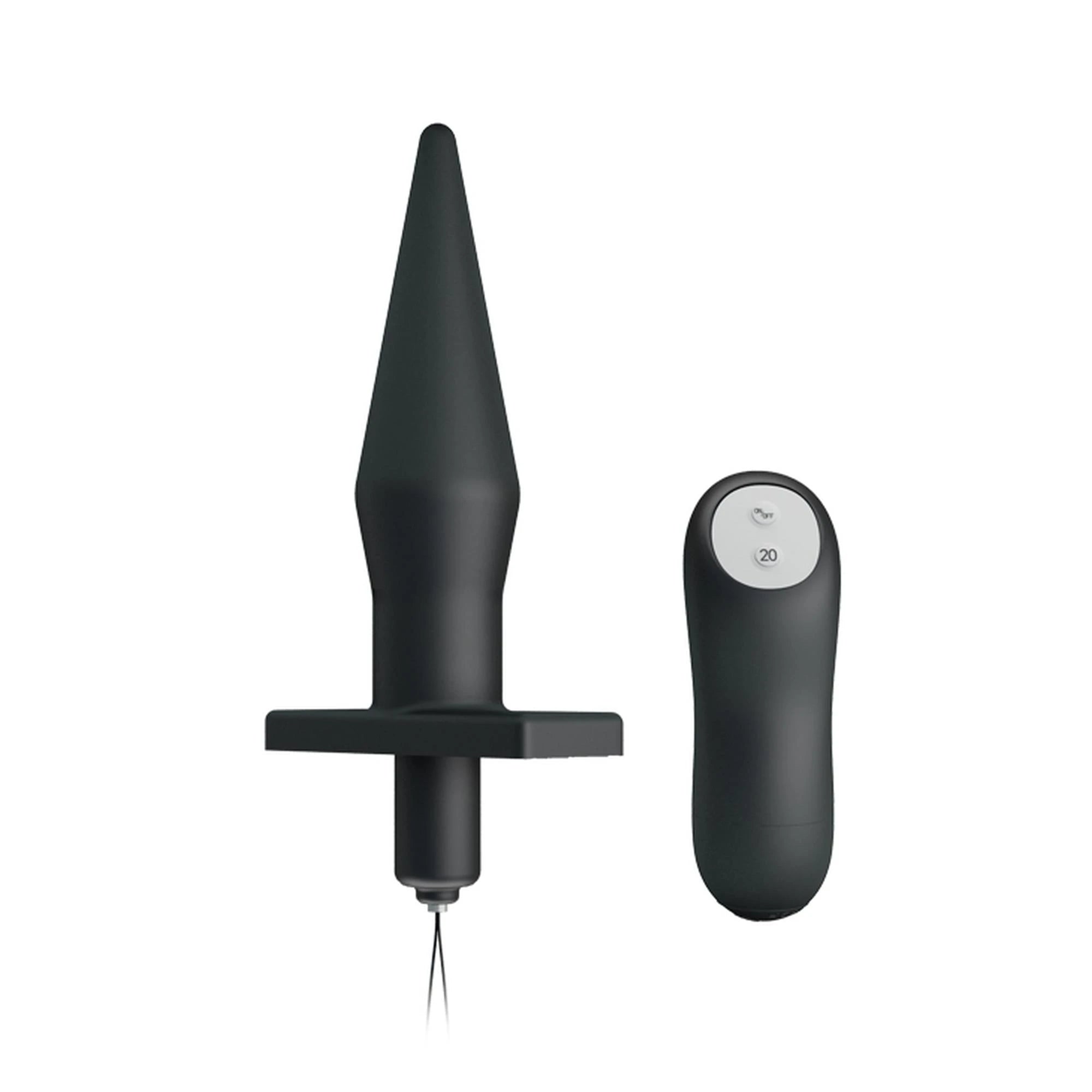 BAILE - BUTT PLUG, 20 fonctions de vibration Télécommande sans fil