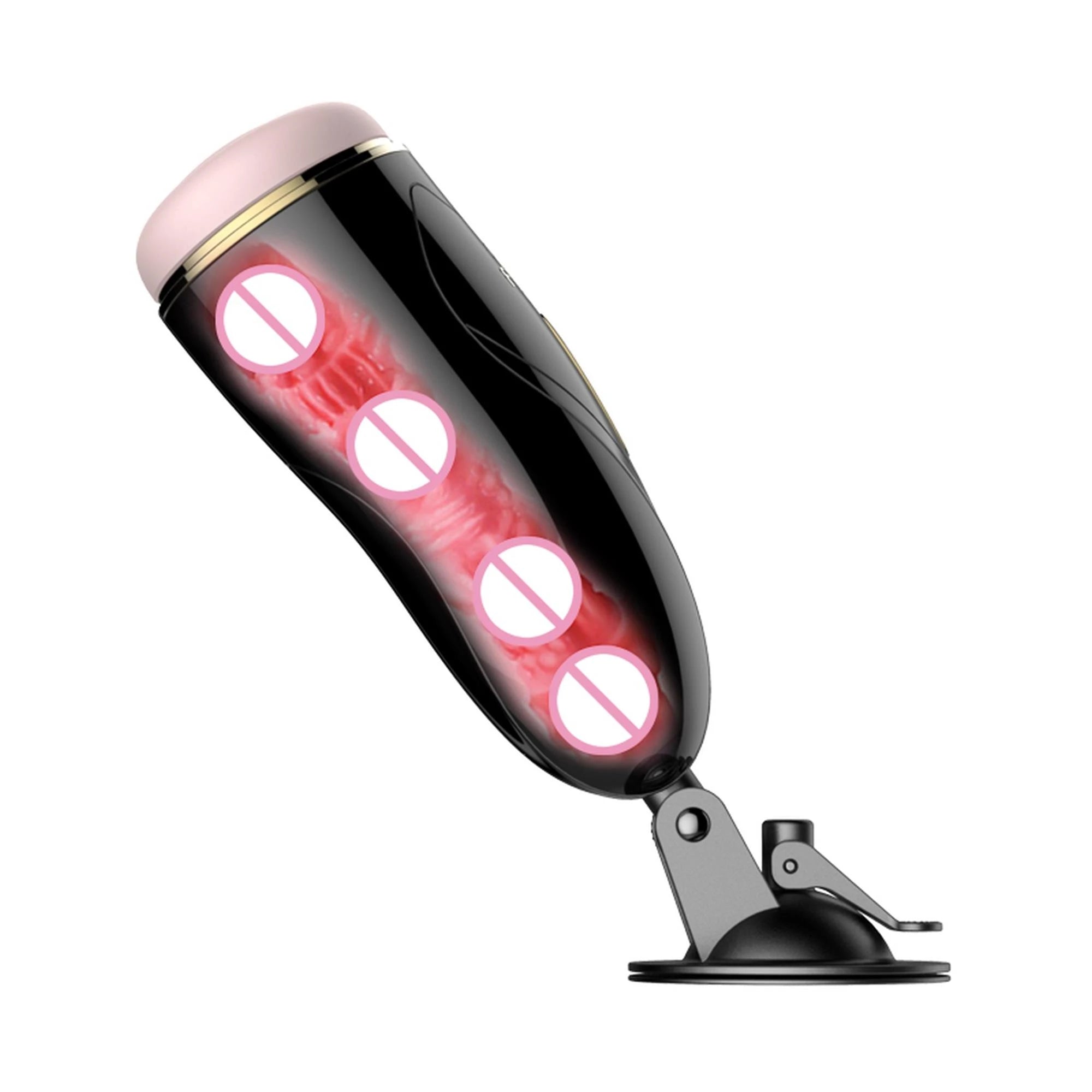 Masturbateur-Godet de Masturbation Vibrant USB 7 + Fonction Interactive / Mode Parler
