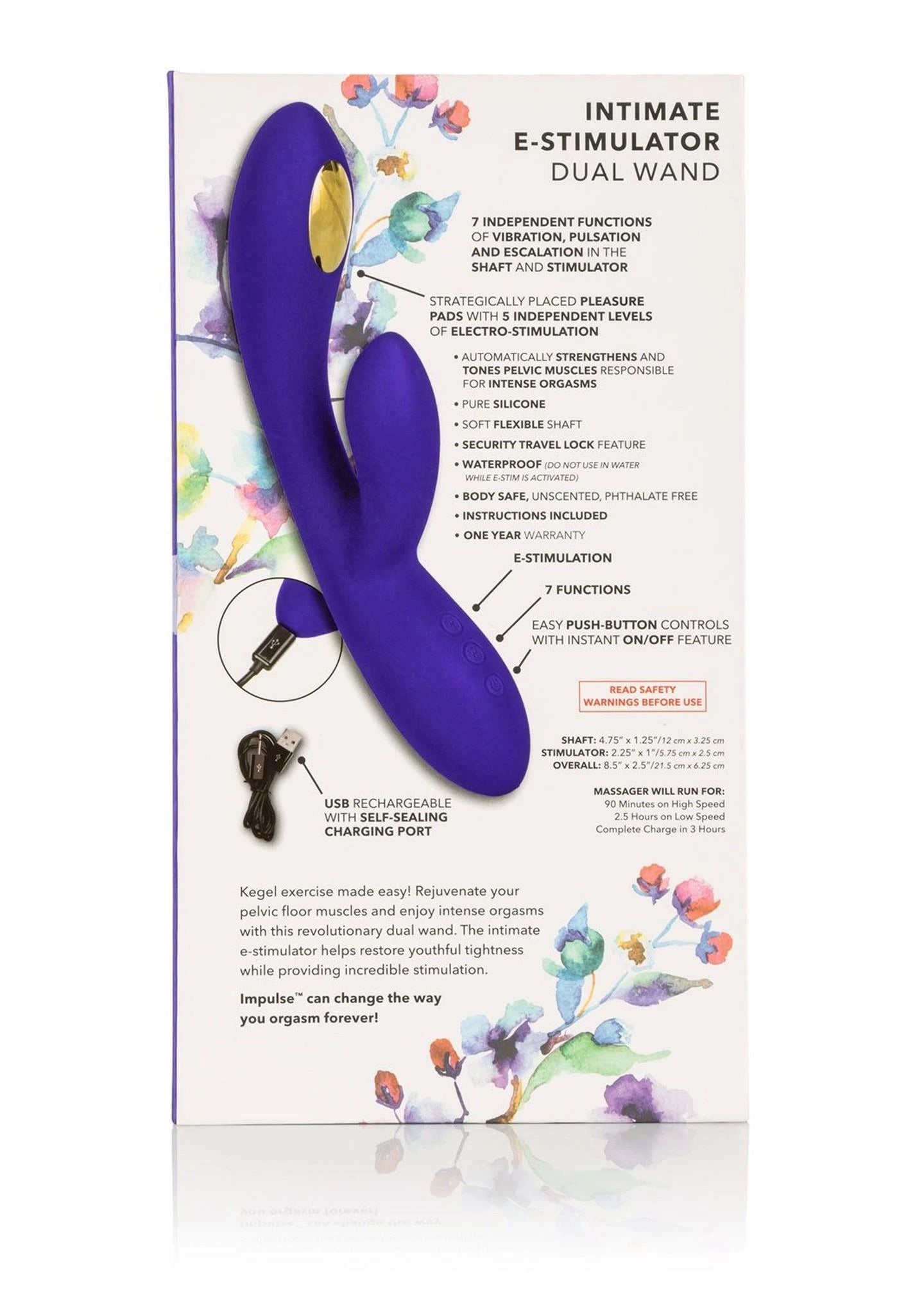 Estim Dual Wand Blue
