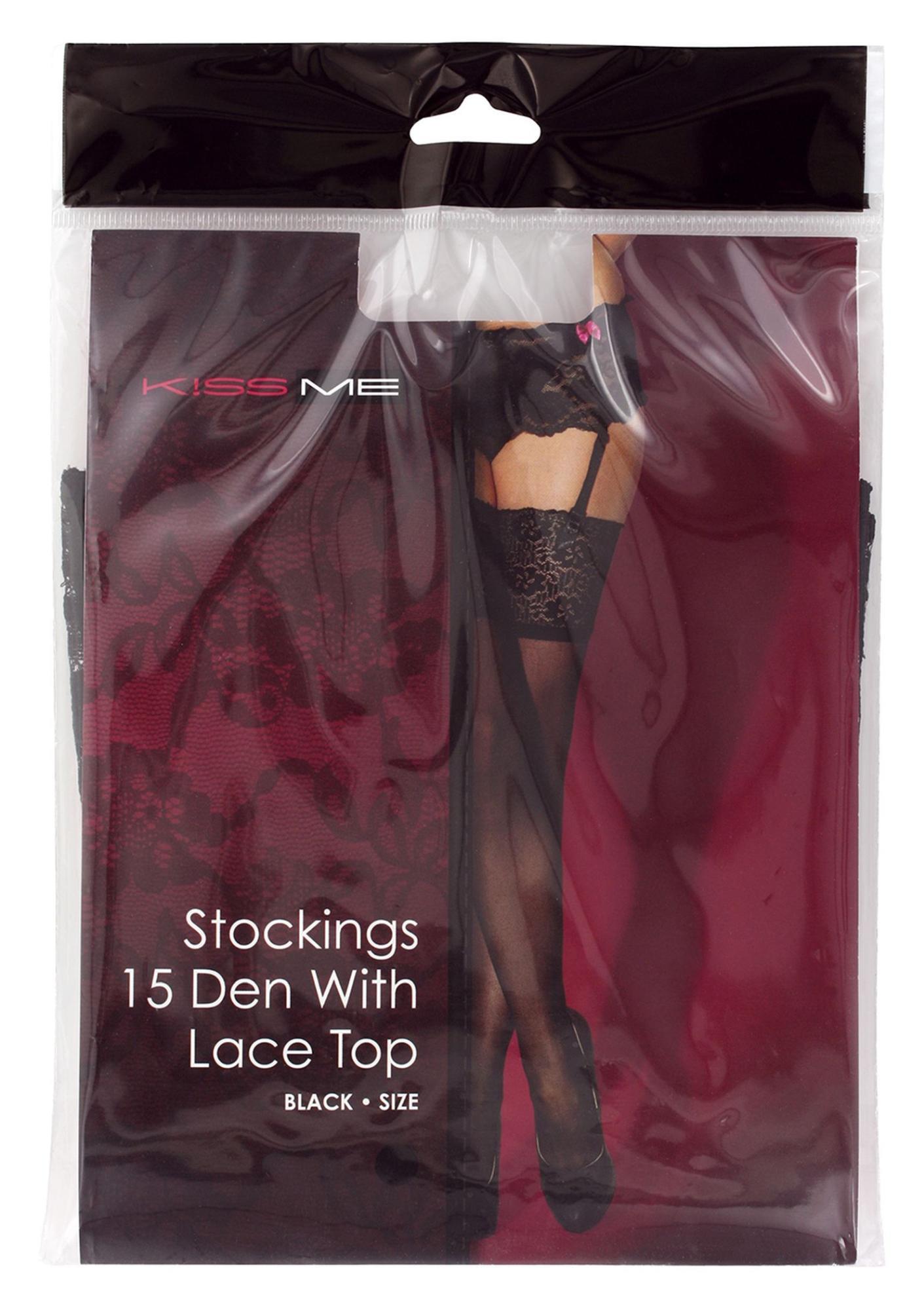 Lingerie-Stockings Black S/M "Kiss Me"