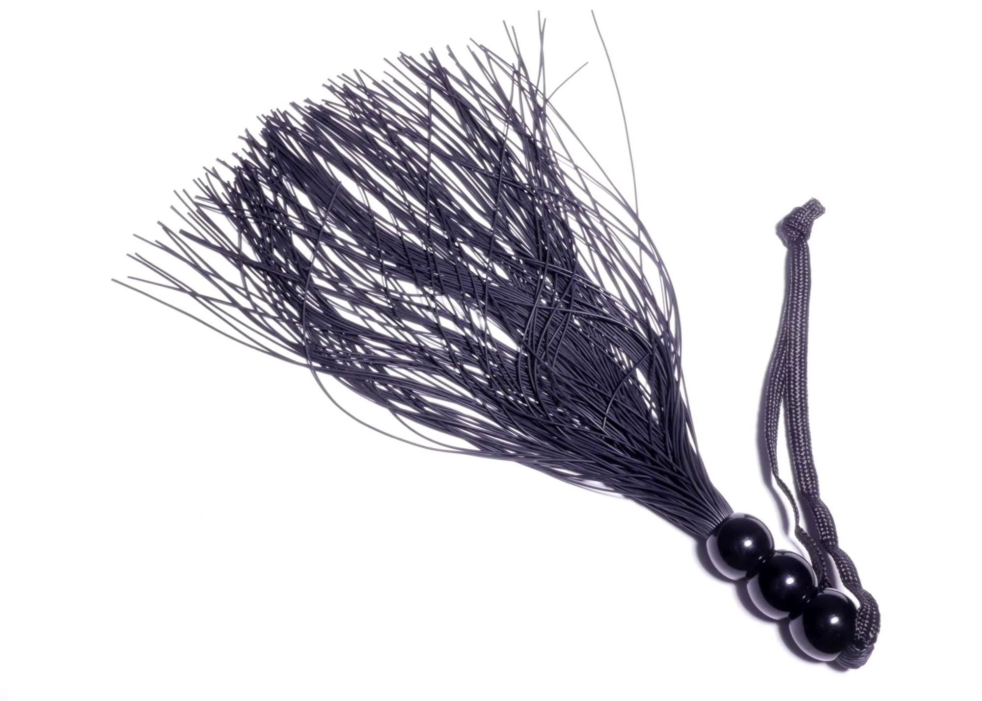 Silicone Whip Black 10" - Fetish B - Series