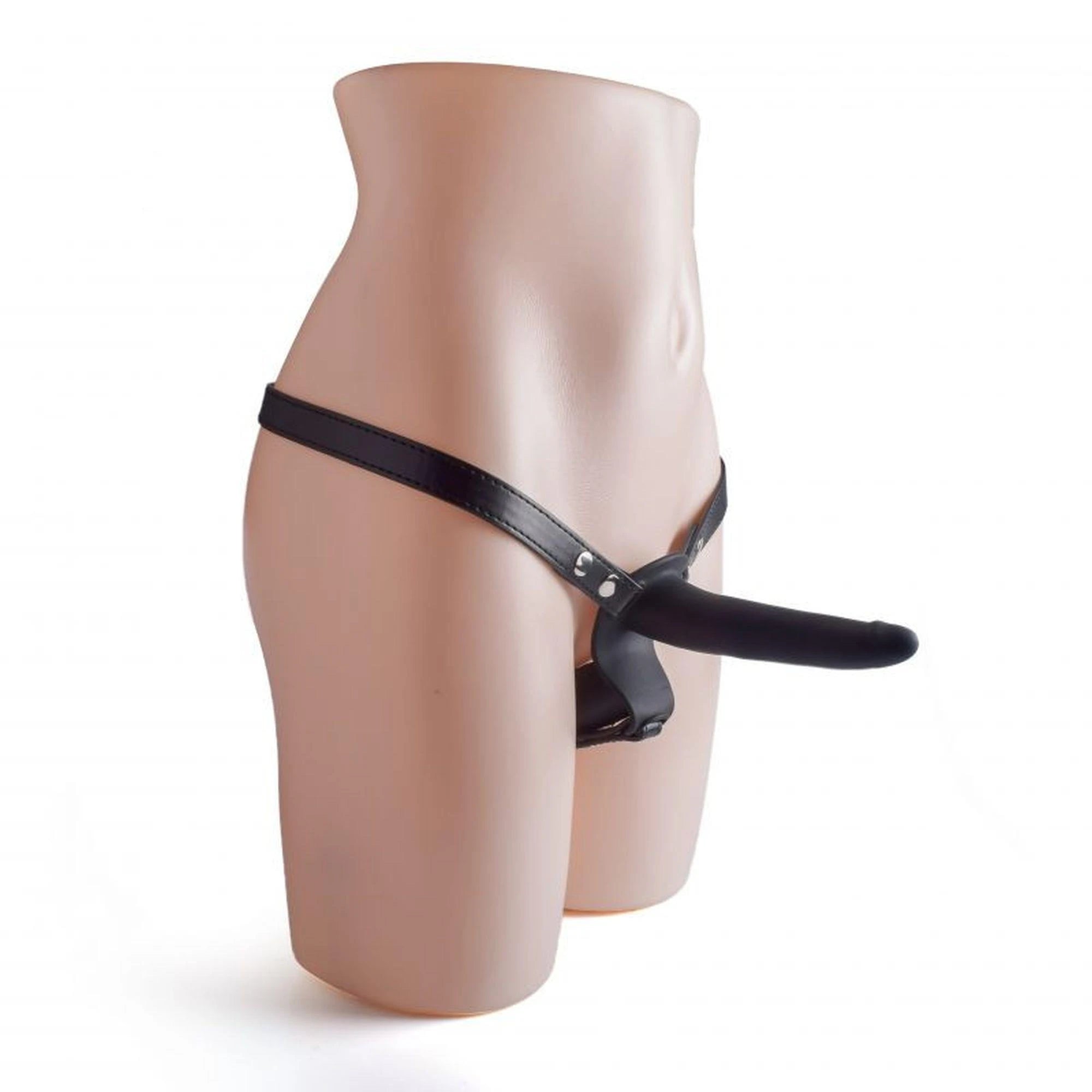 Double-ended strap-on dildo, black