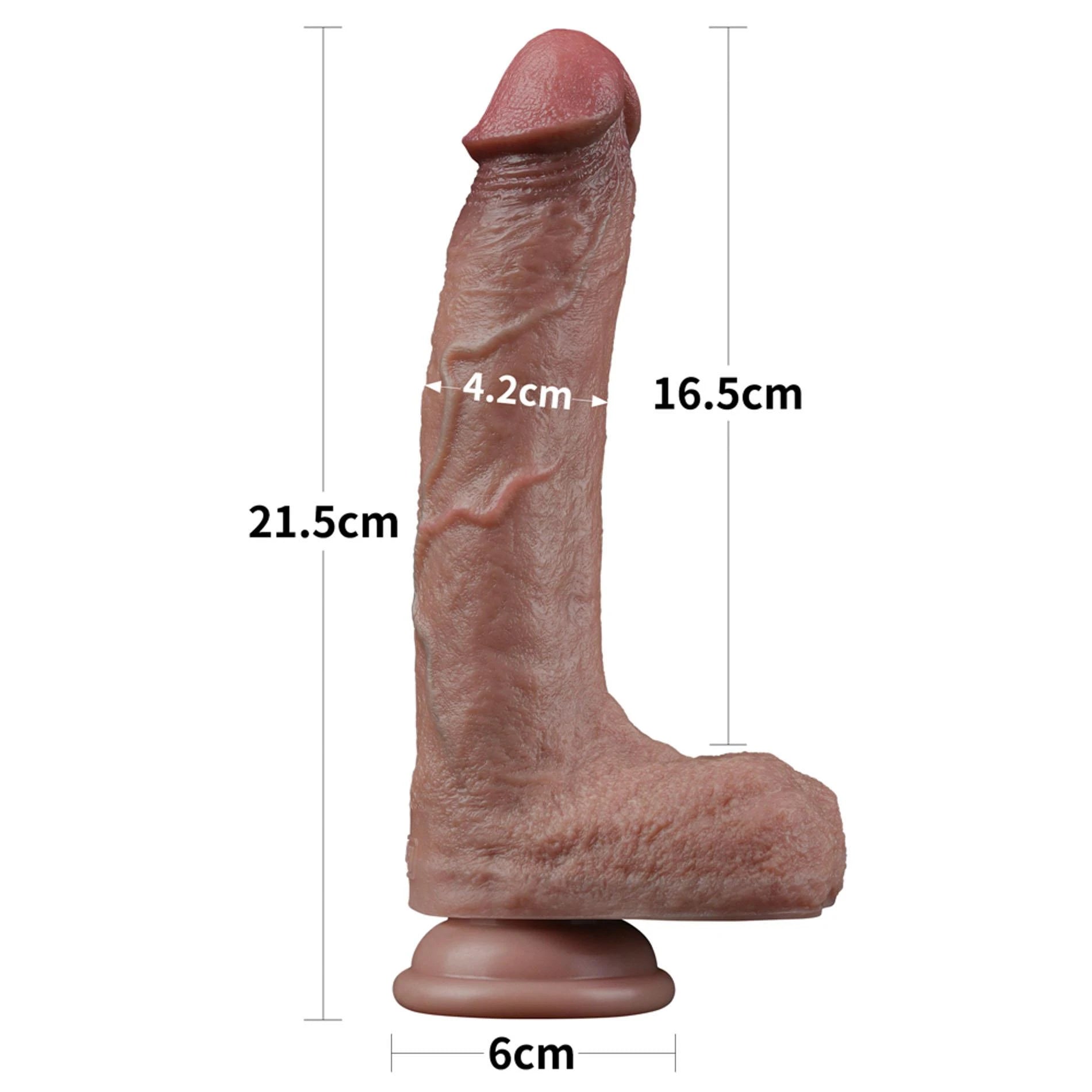 8.5'' Dual-Layered Silicone Cock