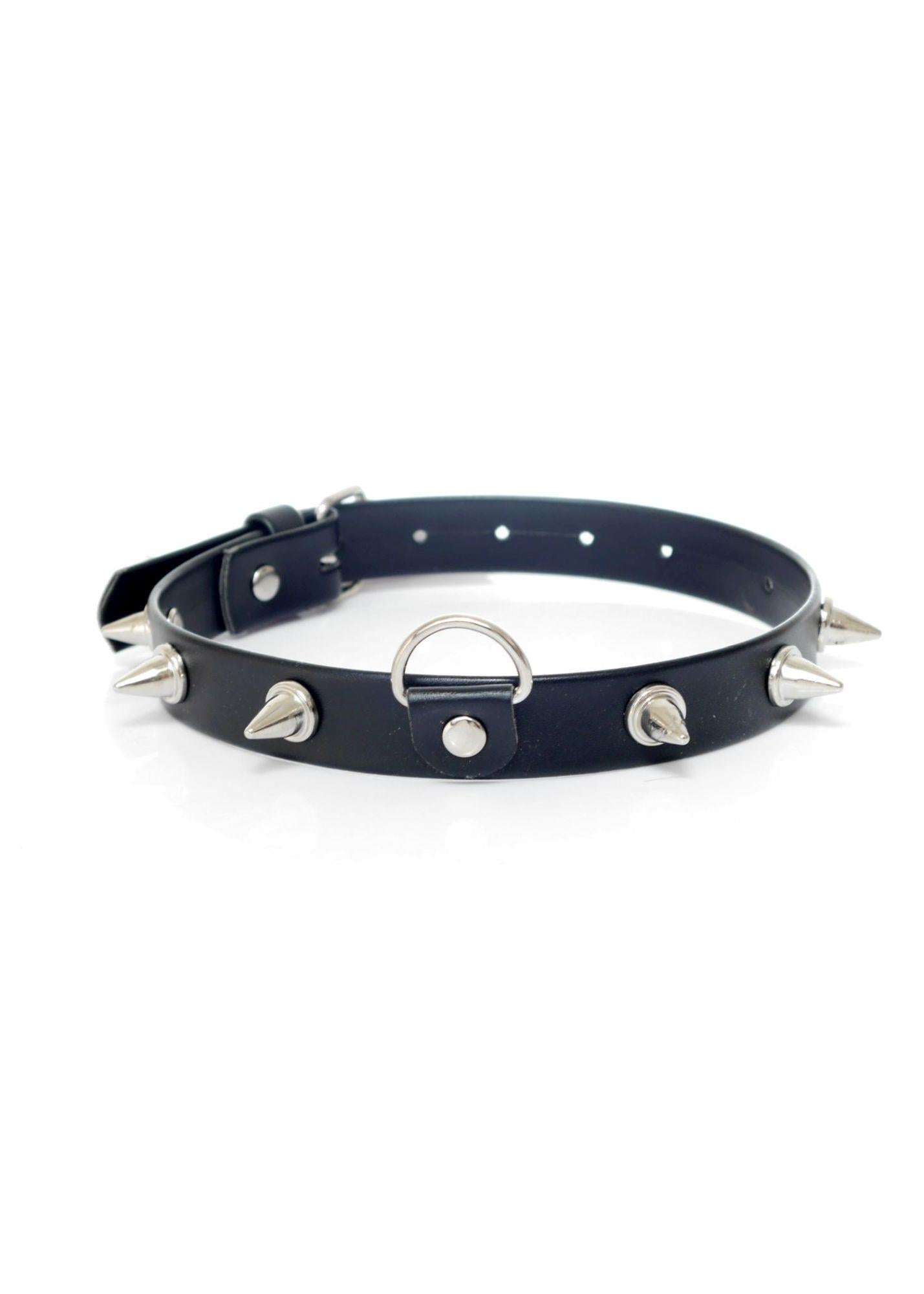 Collier Fetish B – Série 2 cm clouté